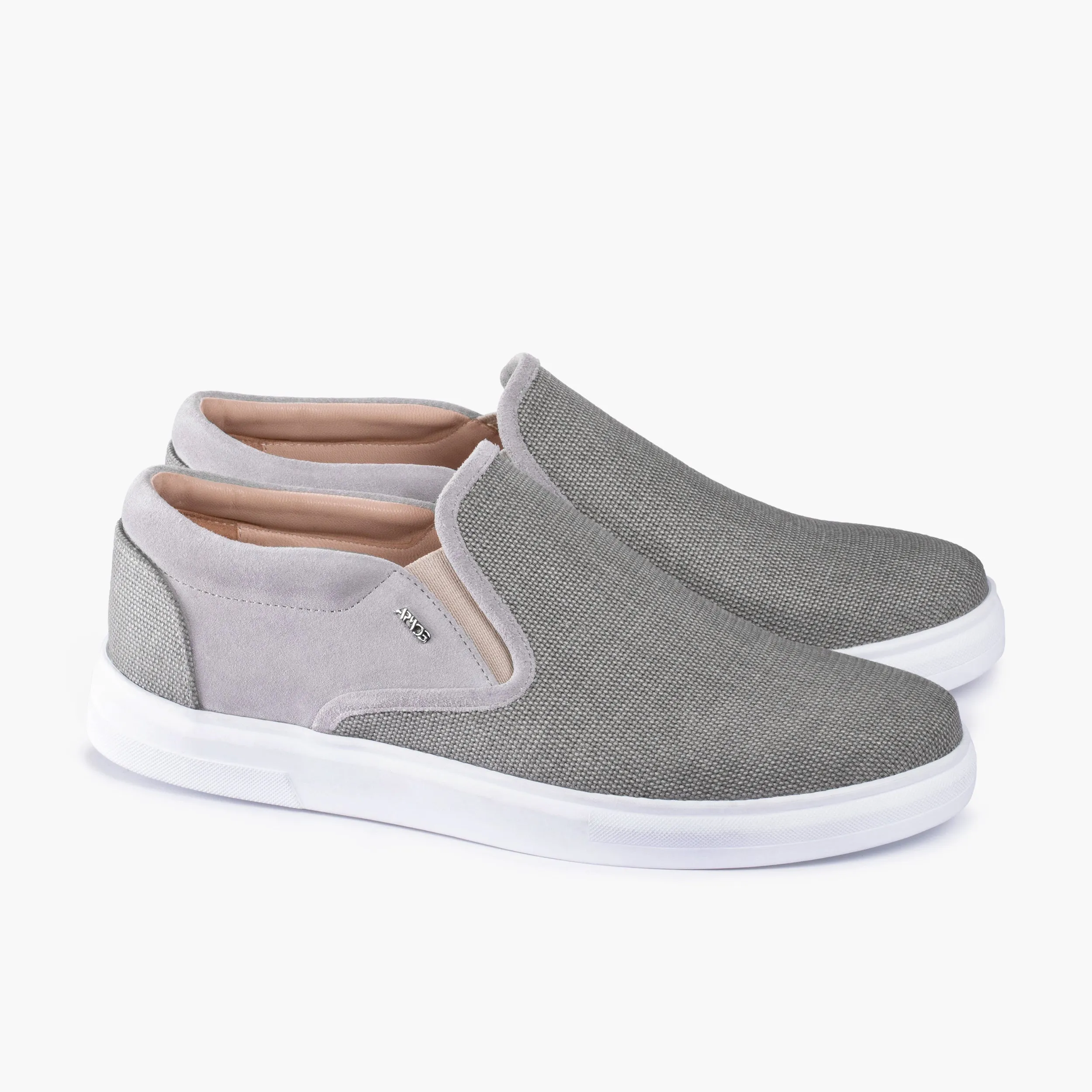 Men's Beige Linen Slip-On Sneaker sold by Armos product image thumbnail 3