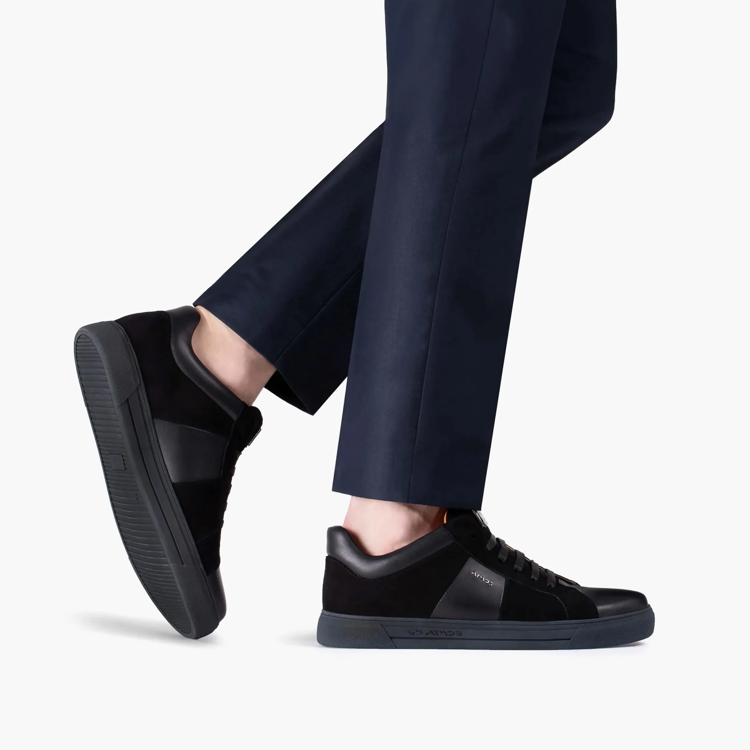 Men's Black Suede and Leather Sneaker sold by Armos product image thumbnail 2