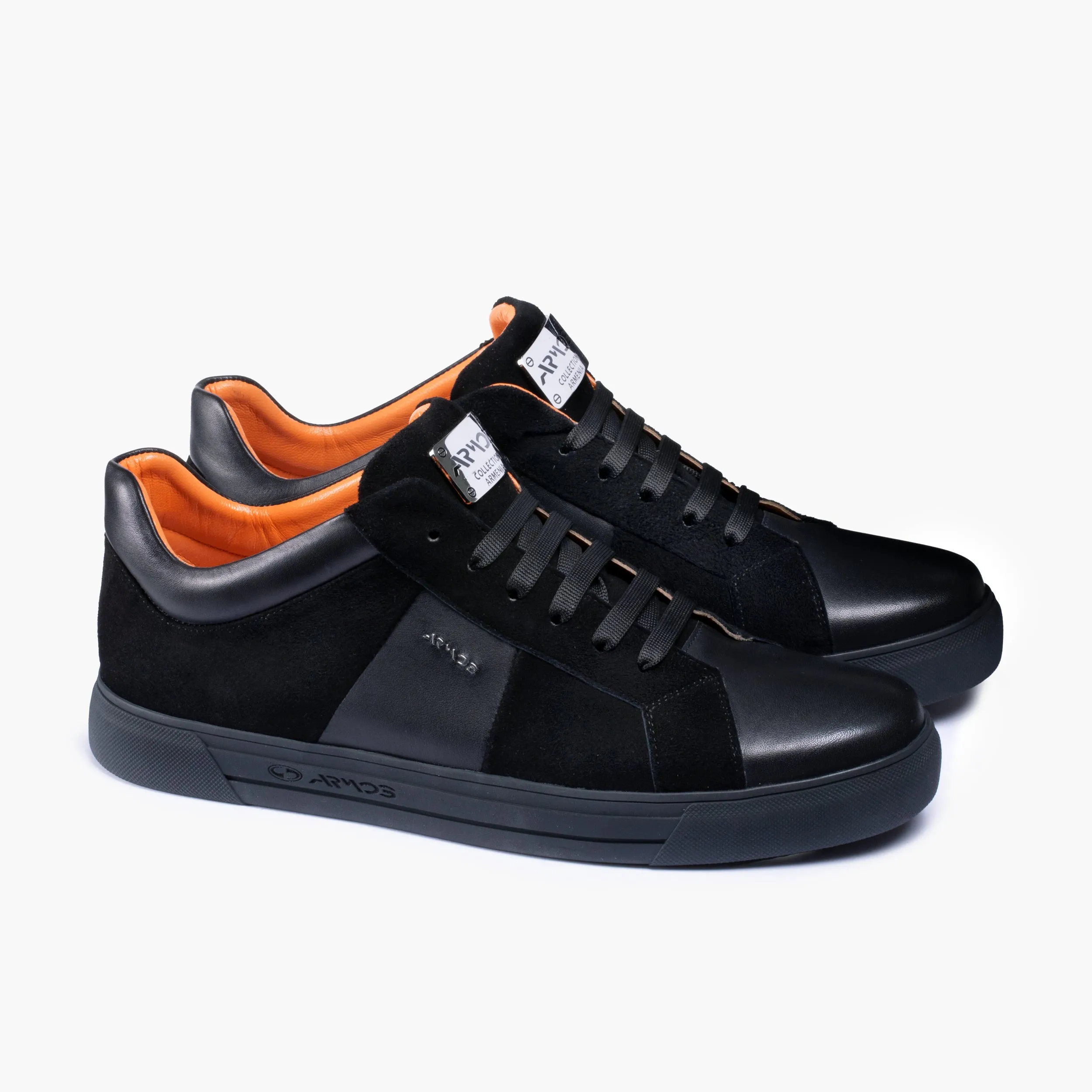Men's Black Suede and Leather Sneaker sold by Armos product image thumbnail 3
