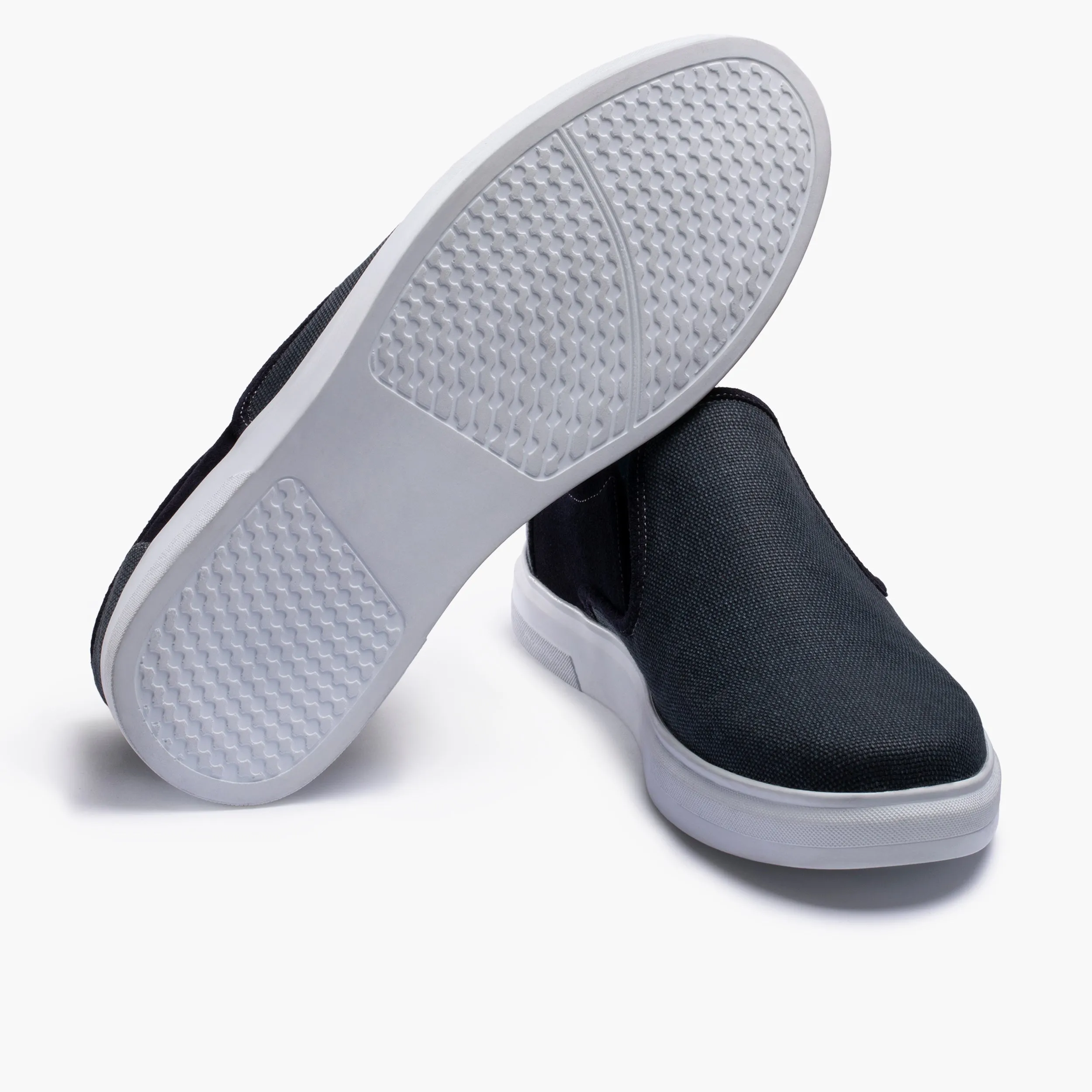Men's Dark Gray Linen Slip-On Sneaker sold by Armos product image thumbnail 4