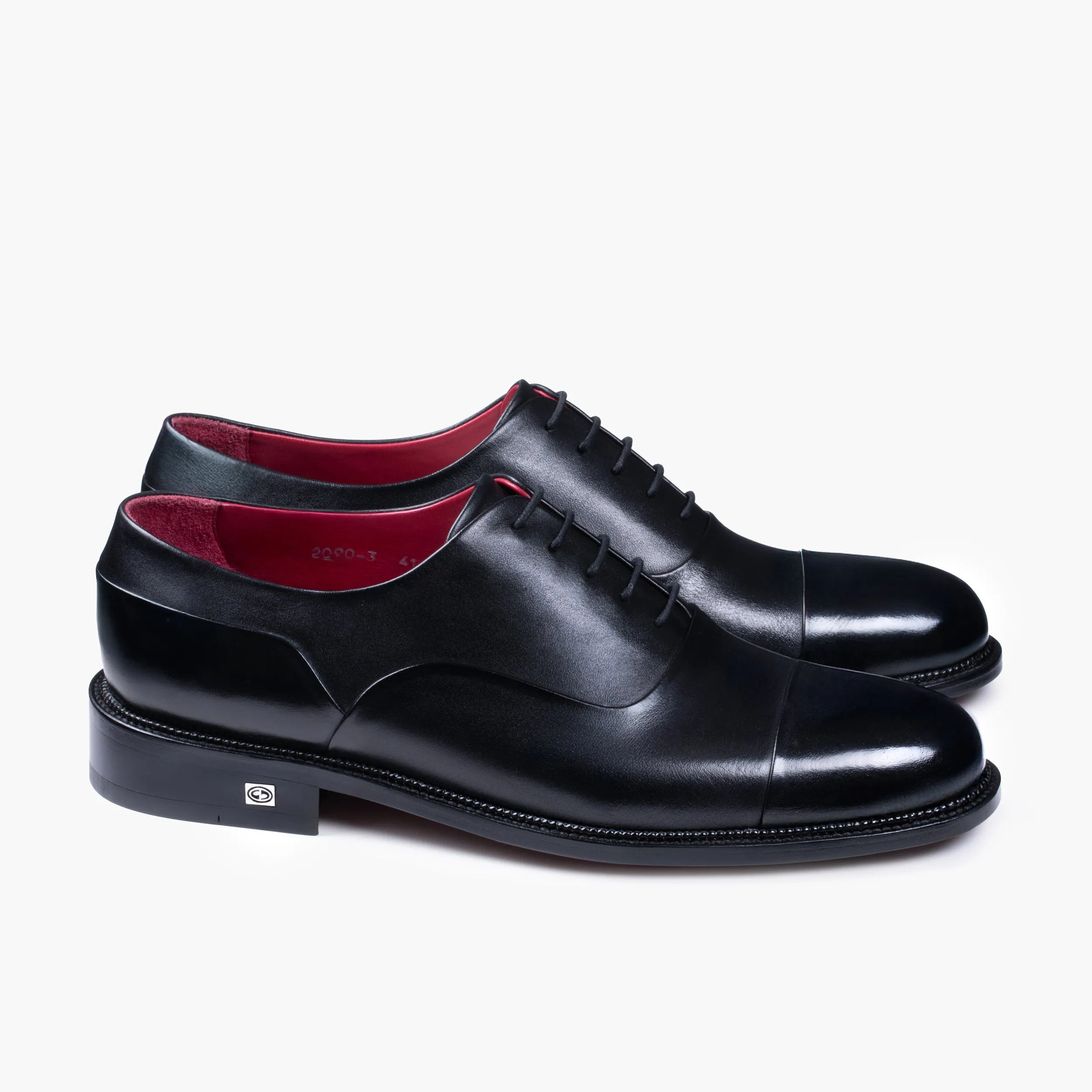 Men’s Black Leather Cap Toe Oxford sold by Armos product image thumbnail 3