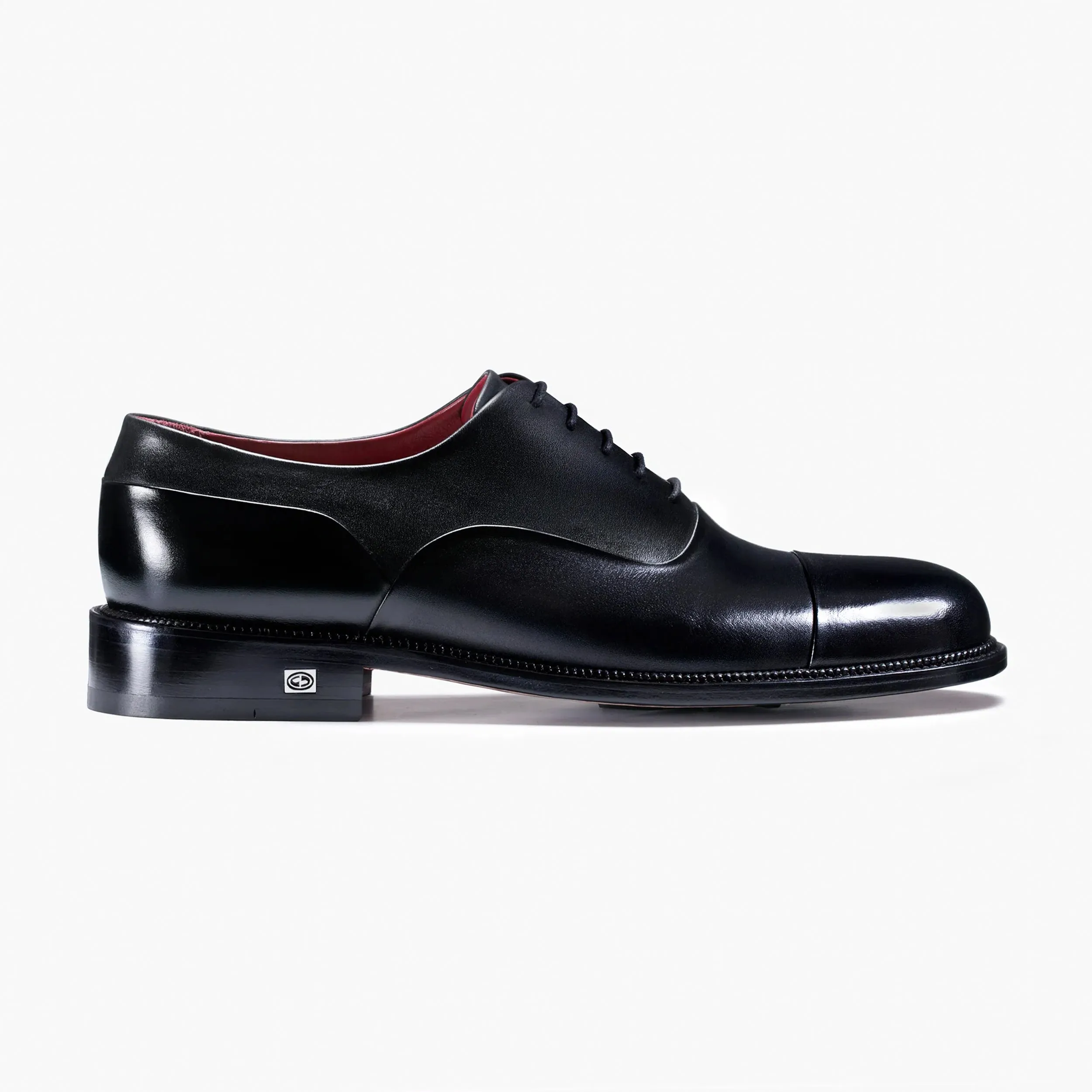 Men’s Black Leather Cap Toe Oxford sold by Armos
