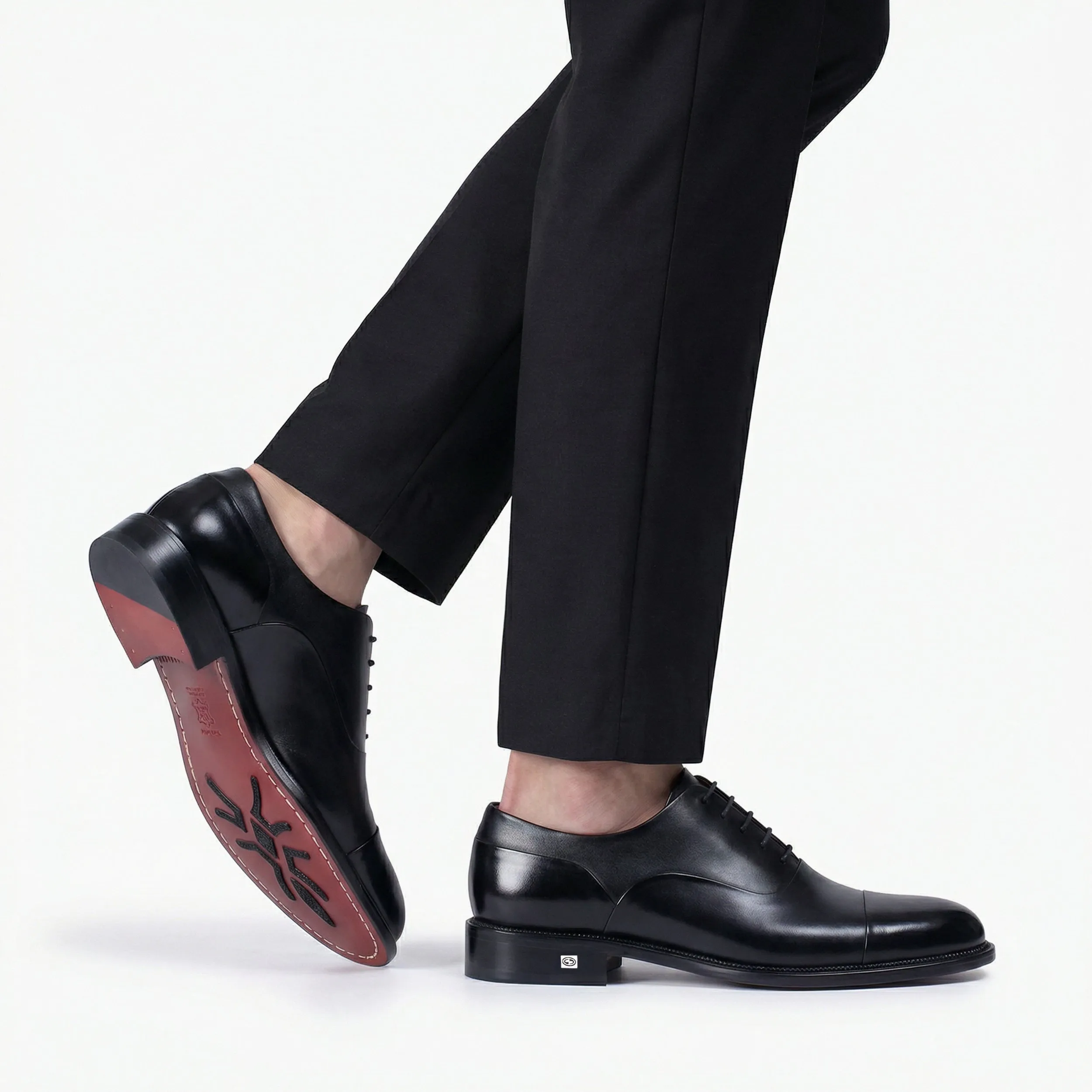 Men’s Black Leather Cap Toe Oxford sold by Armos product image thumbnail 2