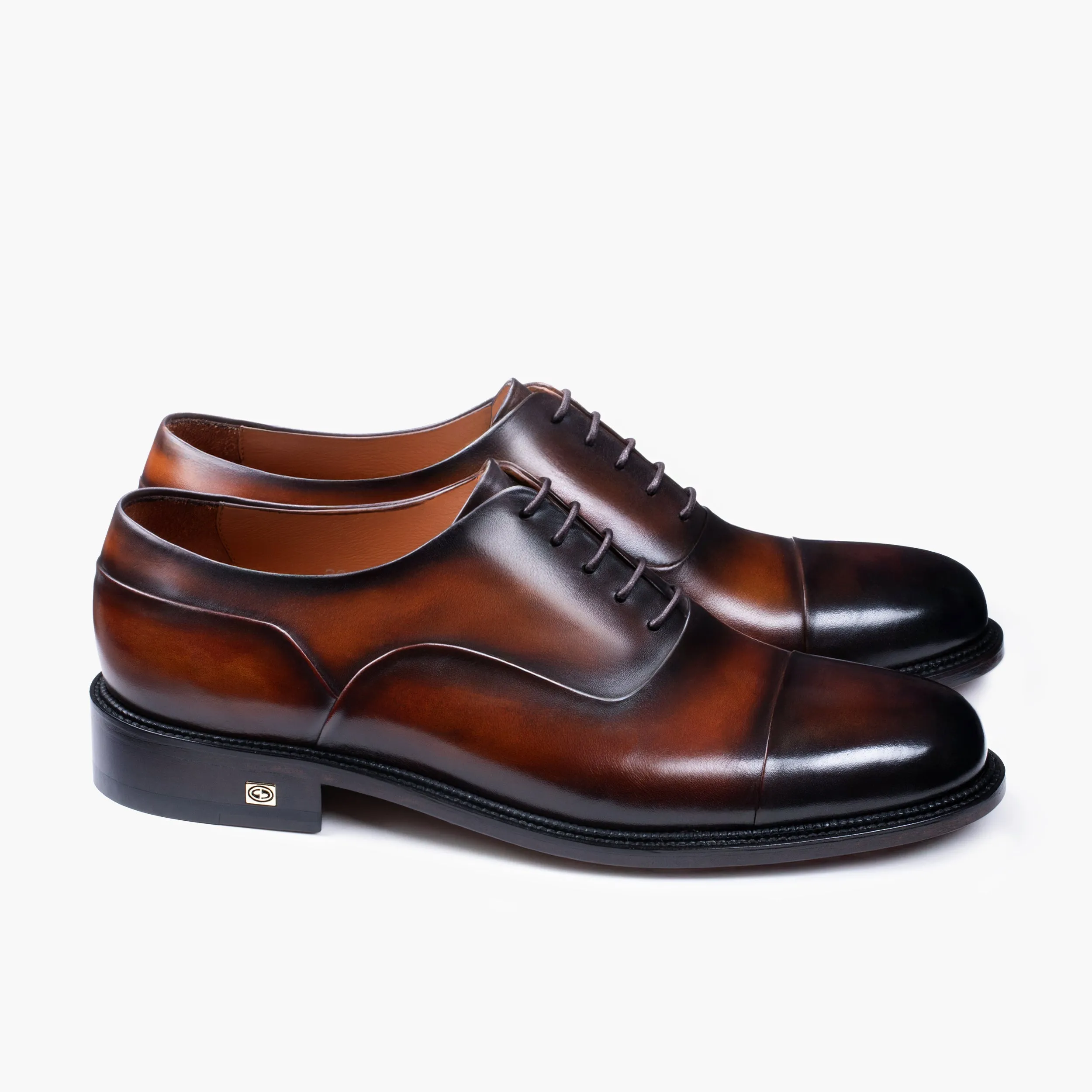 Men’s Brown Patina Leather Cap Toe Oxford sold by Armos product image thumbnail 3