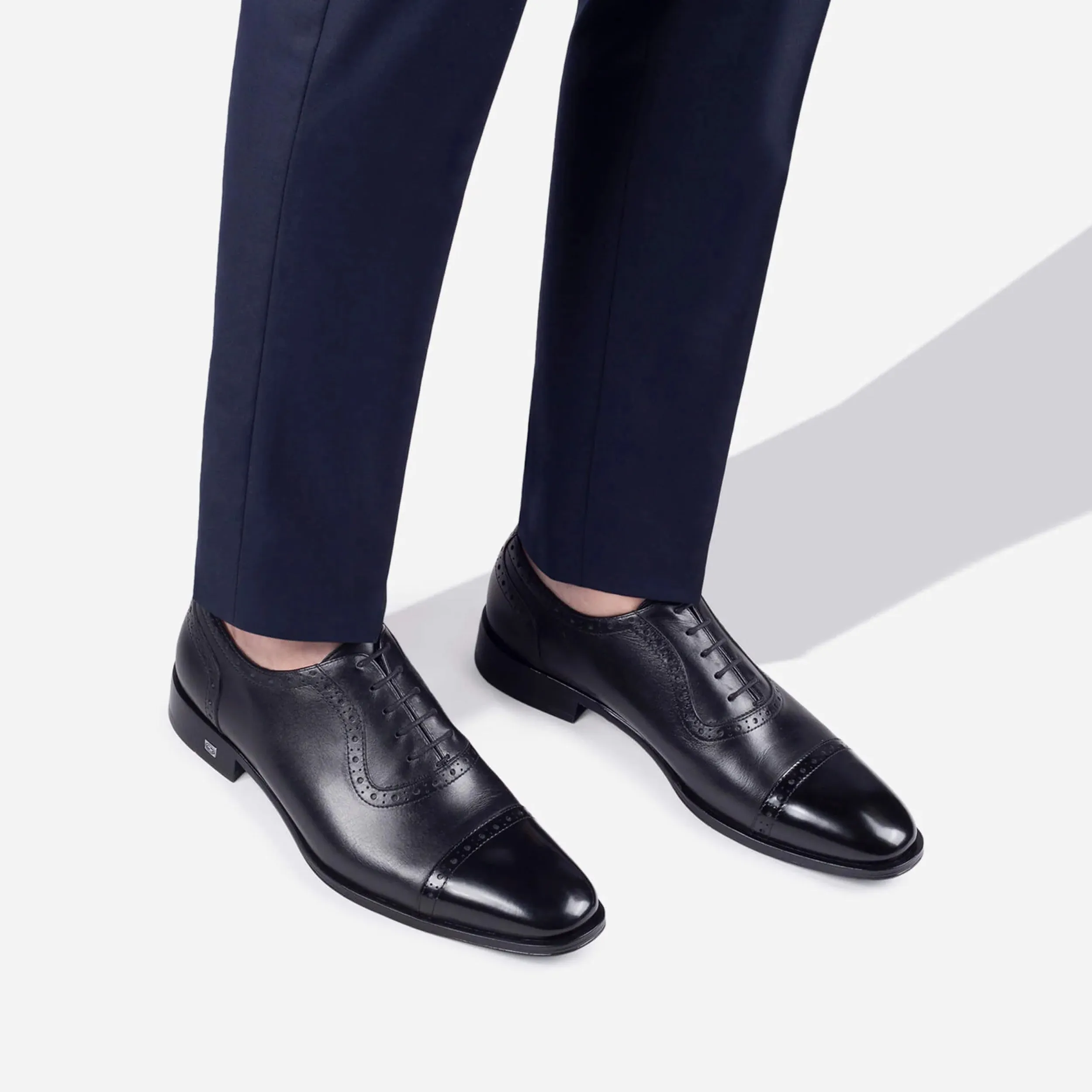 Men’s Black Leather Cap-Toe Oxford sold by Armos product image thumbnail 4