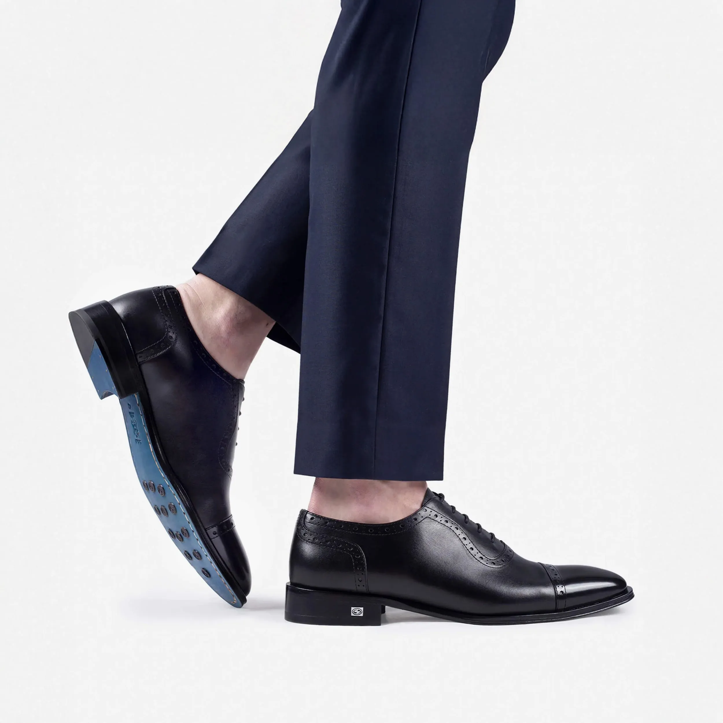 Men’s Black Leather Cap-Toe Oxford sold by Armos product image thumbnail 2