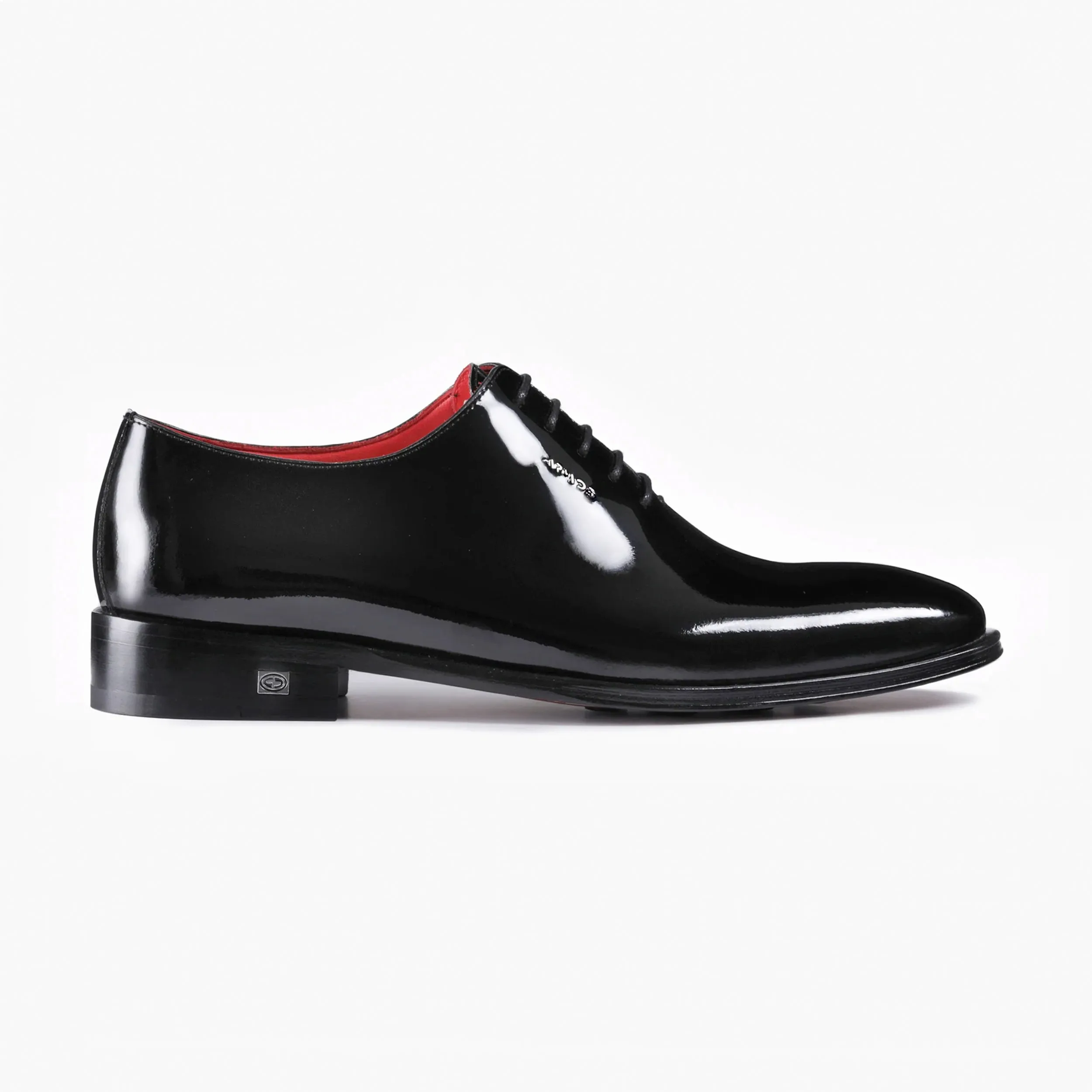 Men's Black Patent Leather Wholecut Oxford sold by Armos