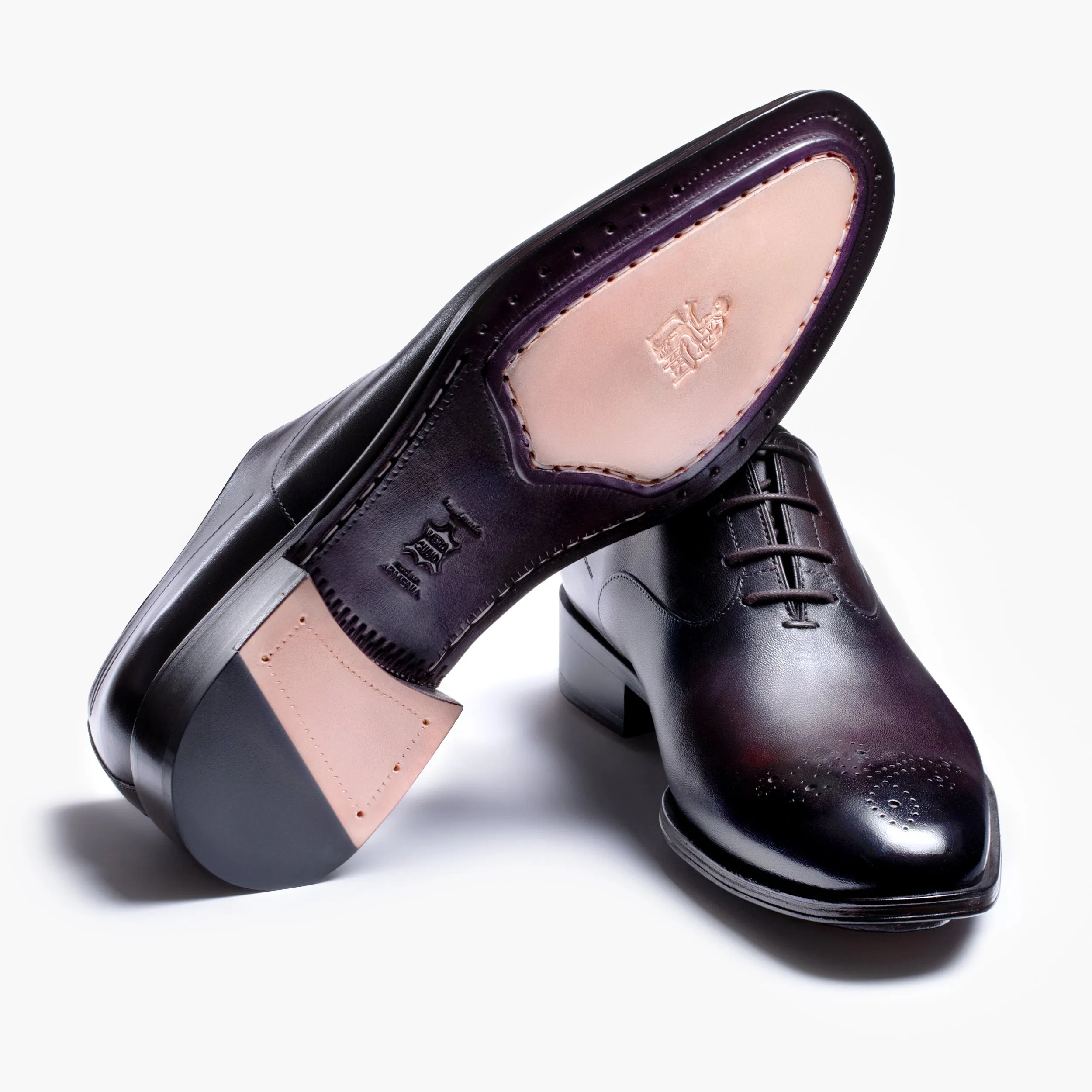 Men’s Wine Patina Medallion Toe Oxford sold by Armos product image thumbnail 4