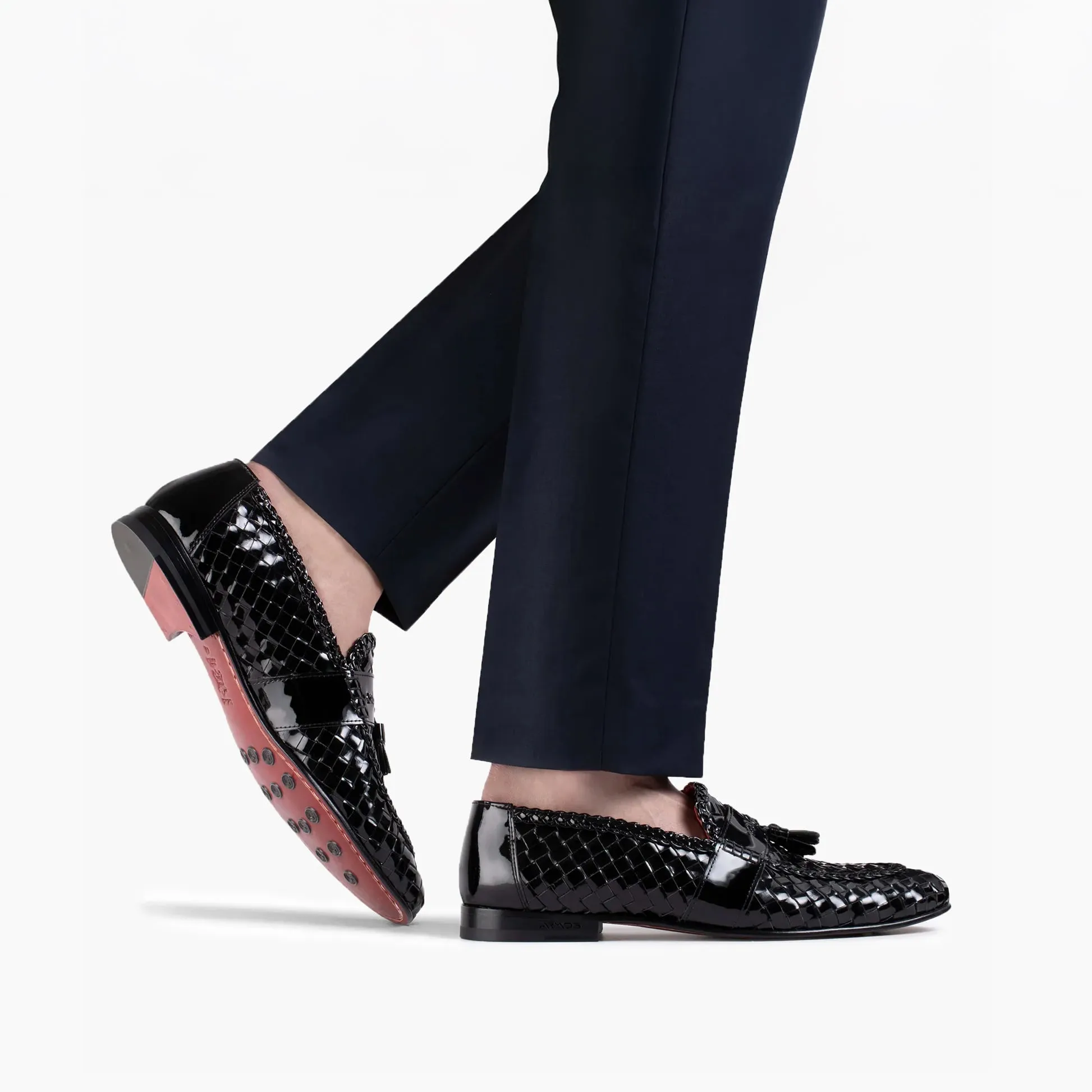 Men's Black Patent Leather Tassel Loafer sold by Armos product image thumbnail 2