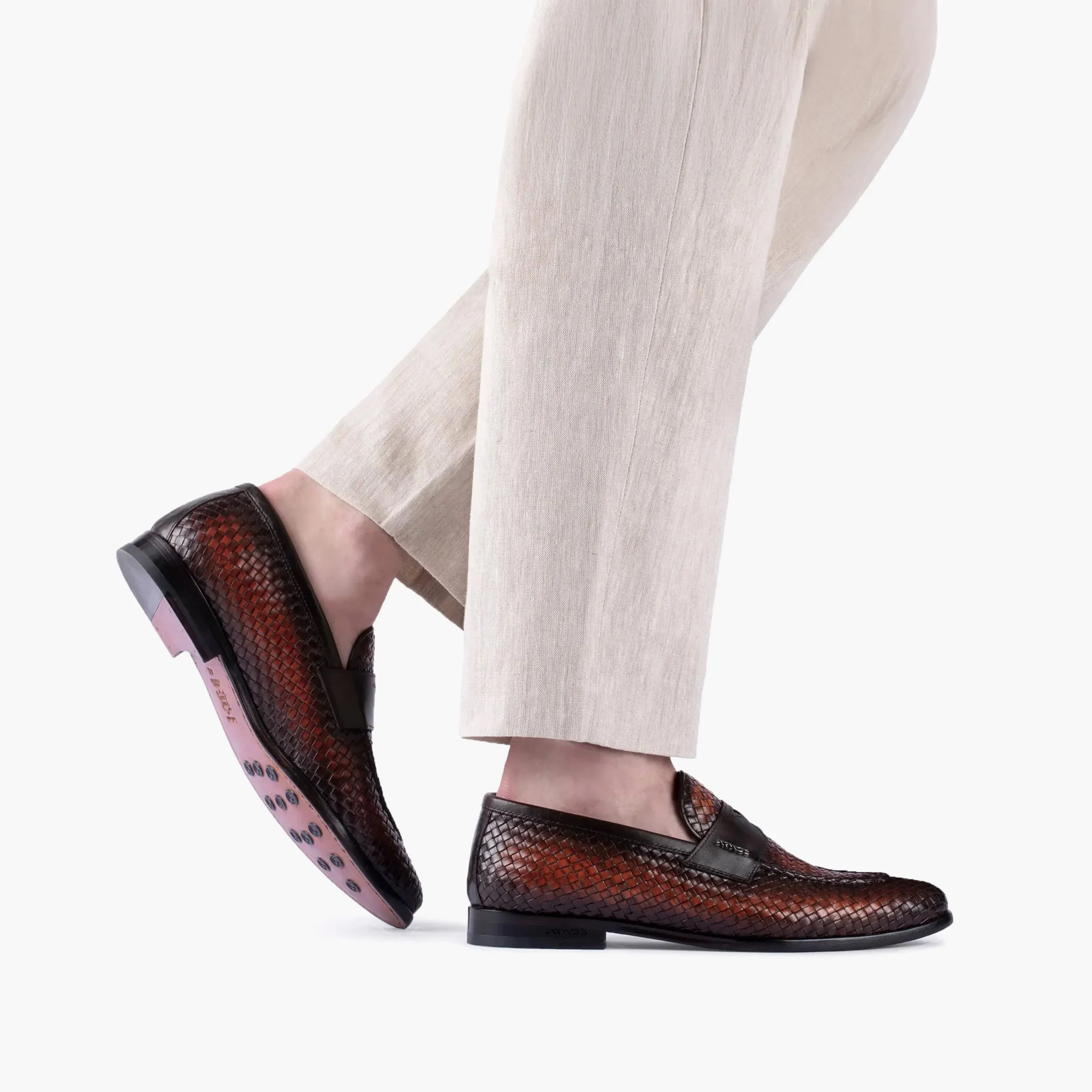 Men’s Brown Patina Leather Penny Loafer sold by Armos product image thumbnail 2