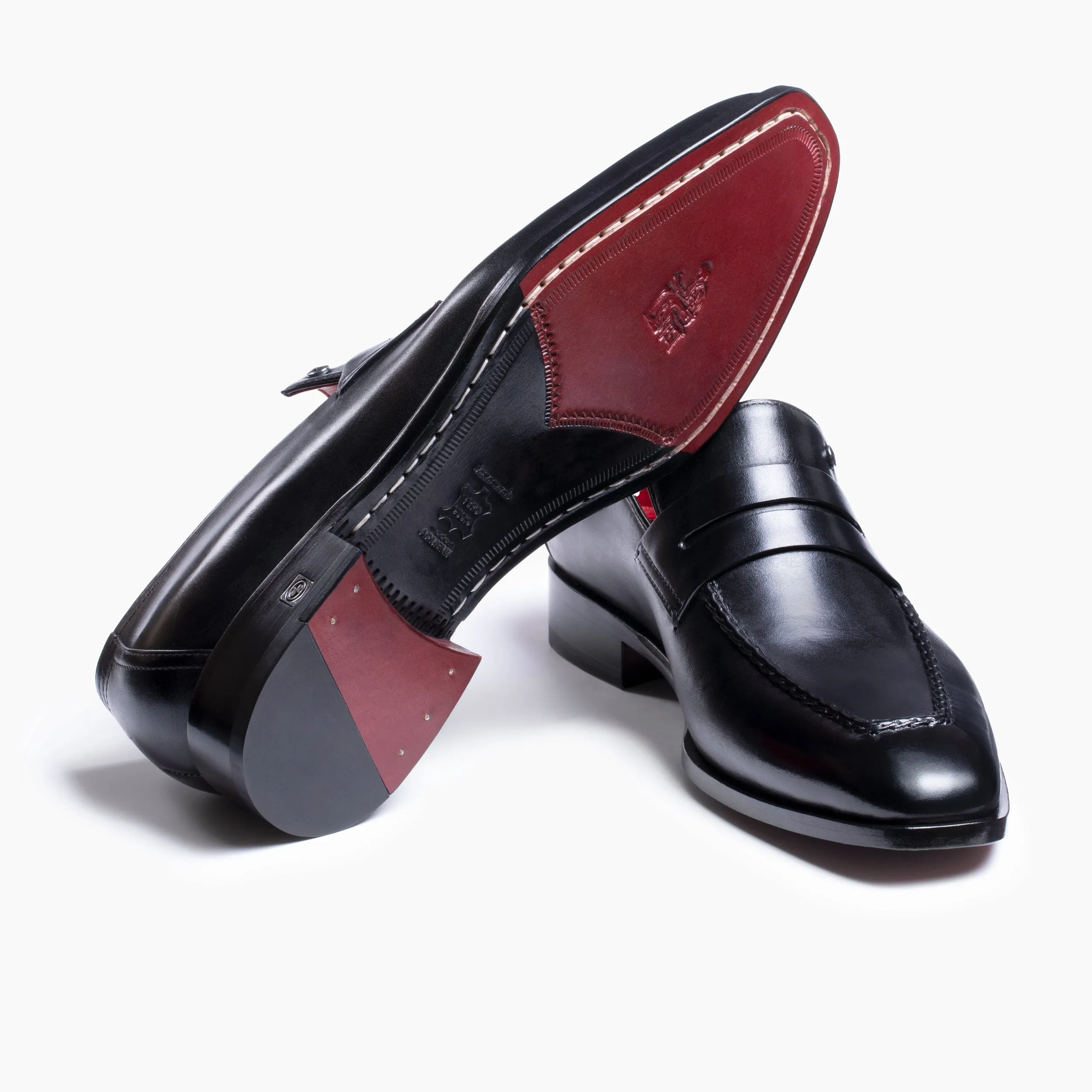 Men's Classic Black Leather Penny Loafer sold by Armos product image thumbnail 4