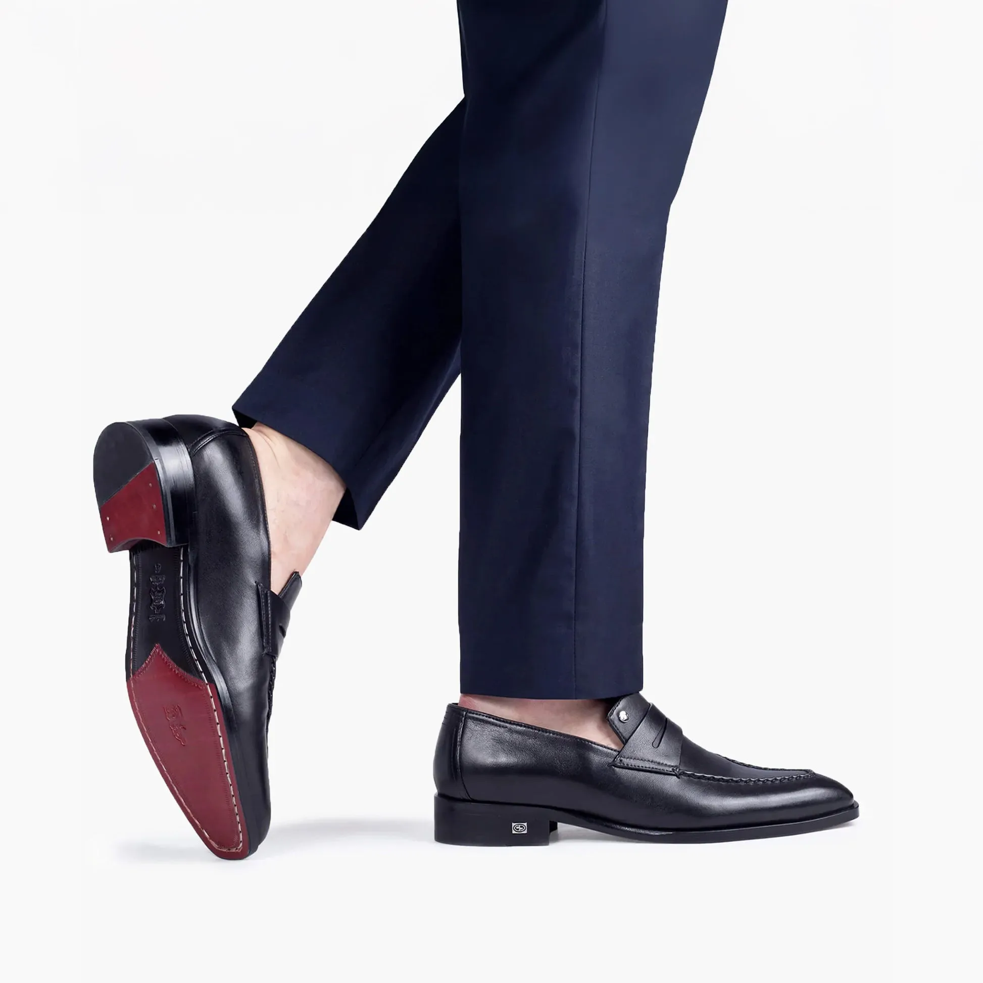 Men's Classic Black Leather Penny Loafer sold by Armos product image thumbnail 2