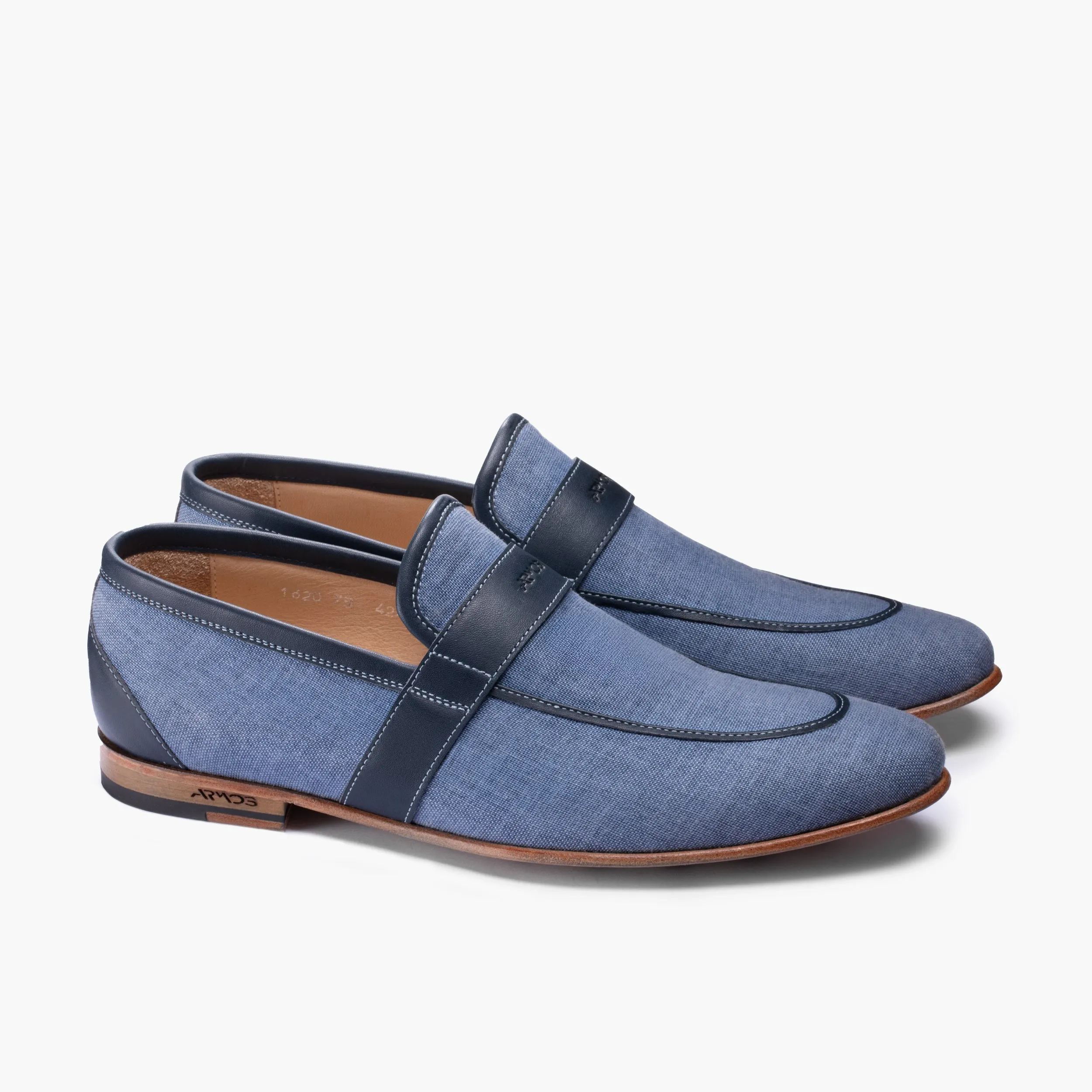 Men’s Blue Denim Penny Loafer sold by Armos product image thumbnail 3