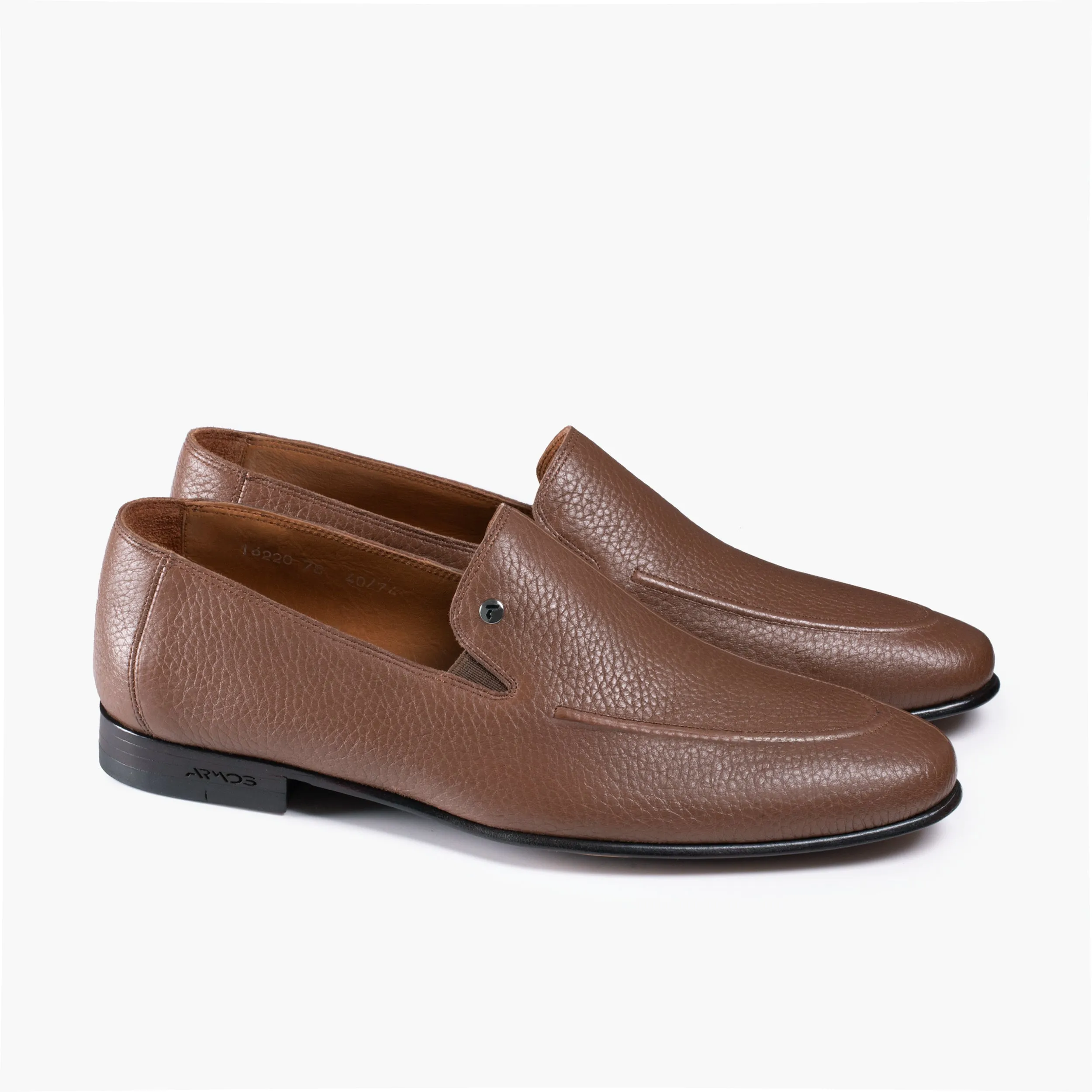 Men's Brown Deer Leather Loafer sold by Armos product image thumbnail 3