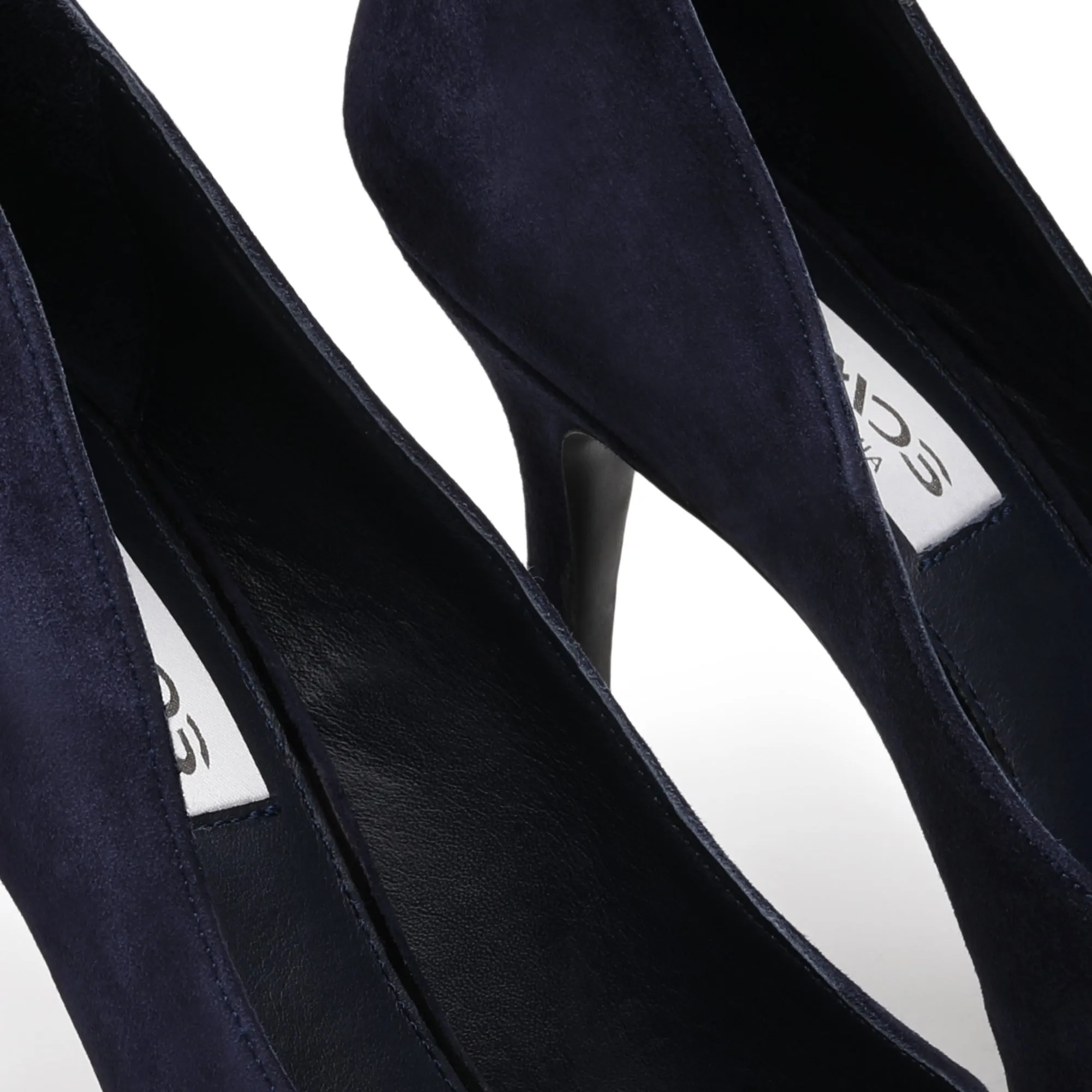 Women’s Navy Suede Pointed-Toe Pump sold by Armos product image thumbnail 5