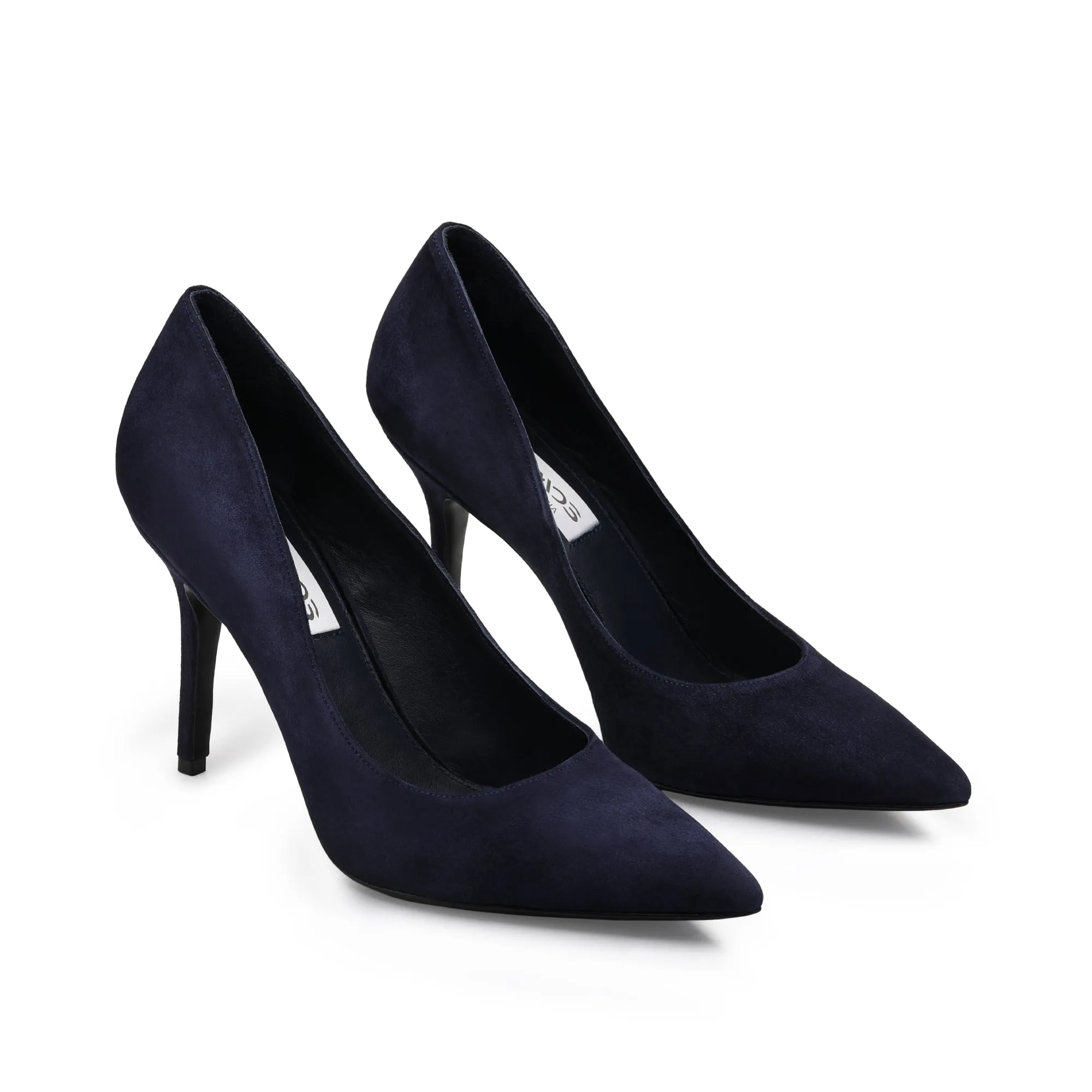 Women’s Navy Suede Pointed-Toe Pump sold by Armos product image thumbnail 2