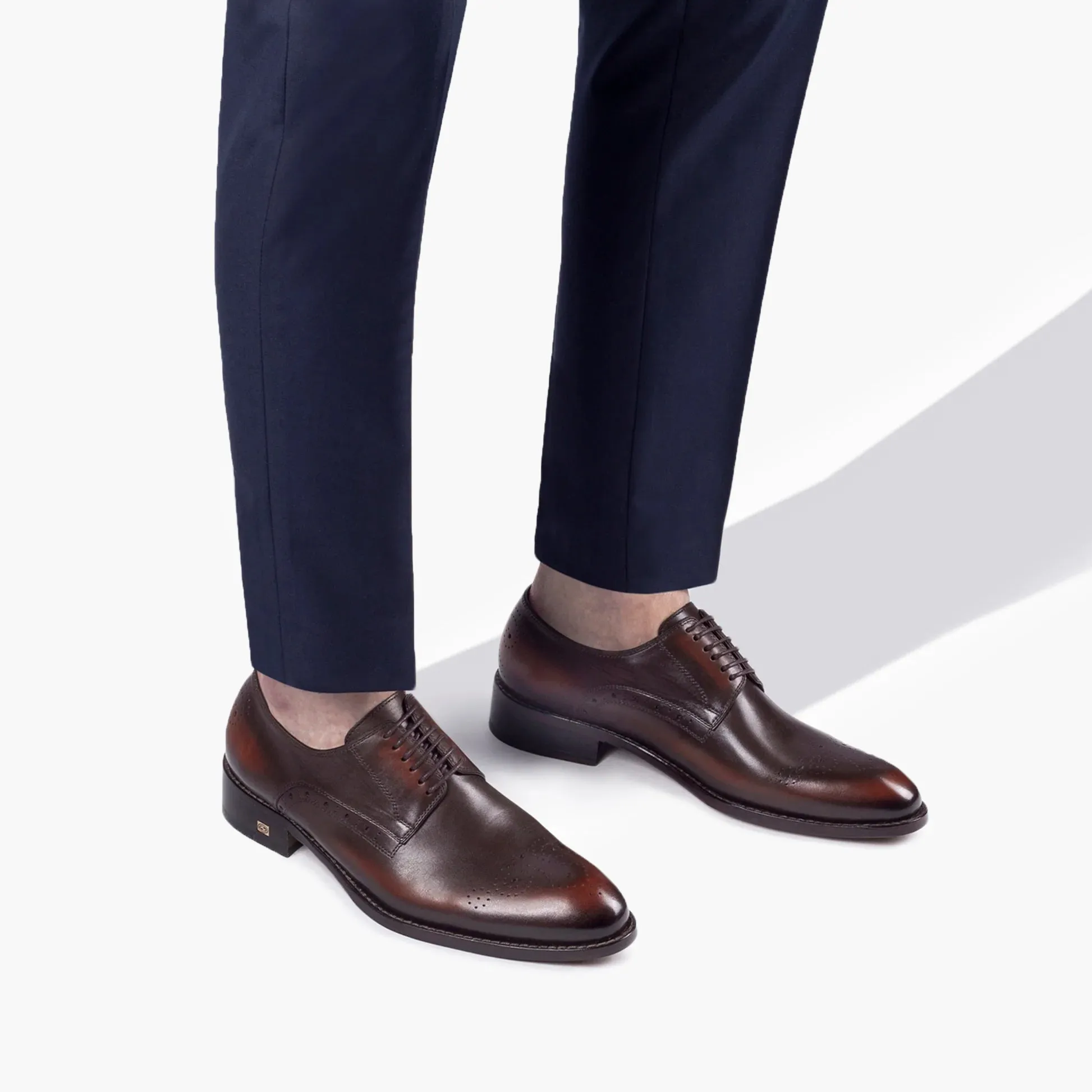 Men’s Brown Patina Leather Derby sold by Armos product image thumbnail 4
