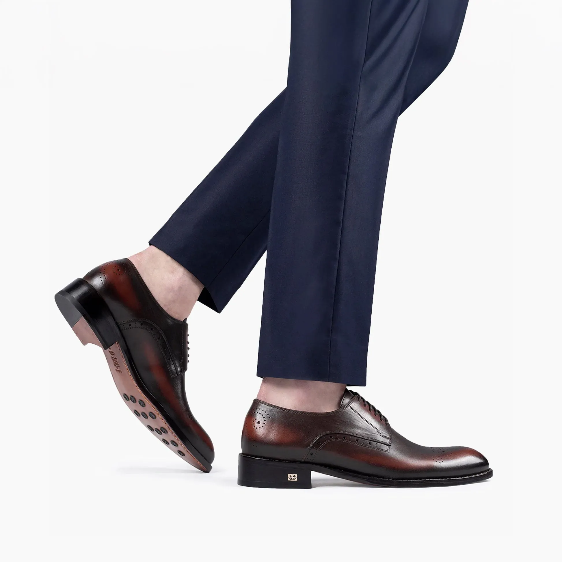 Men’s Brown Patina Leather Derby sold by Armos product image thumbnail 2