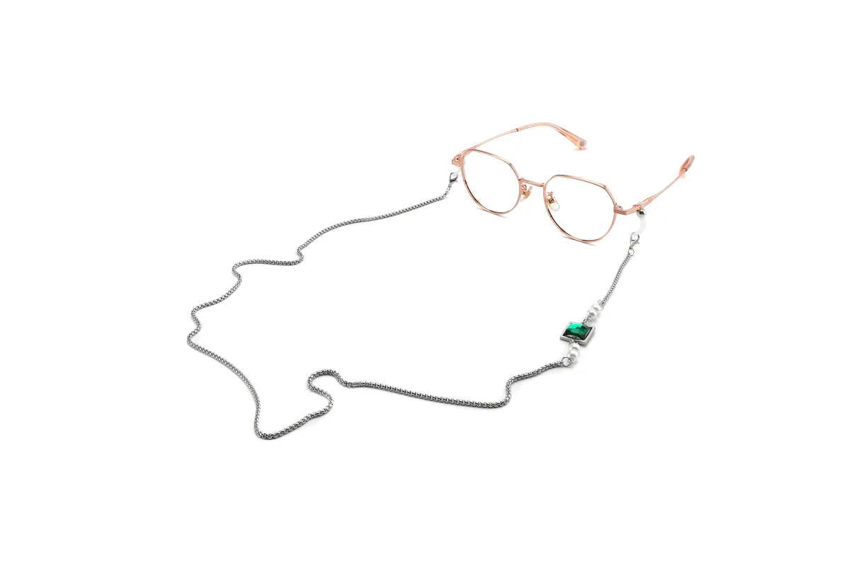 Emerald Charm Chain sold by Dilly-Dollar Optical