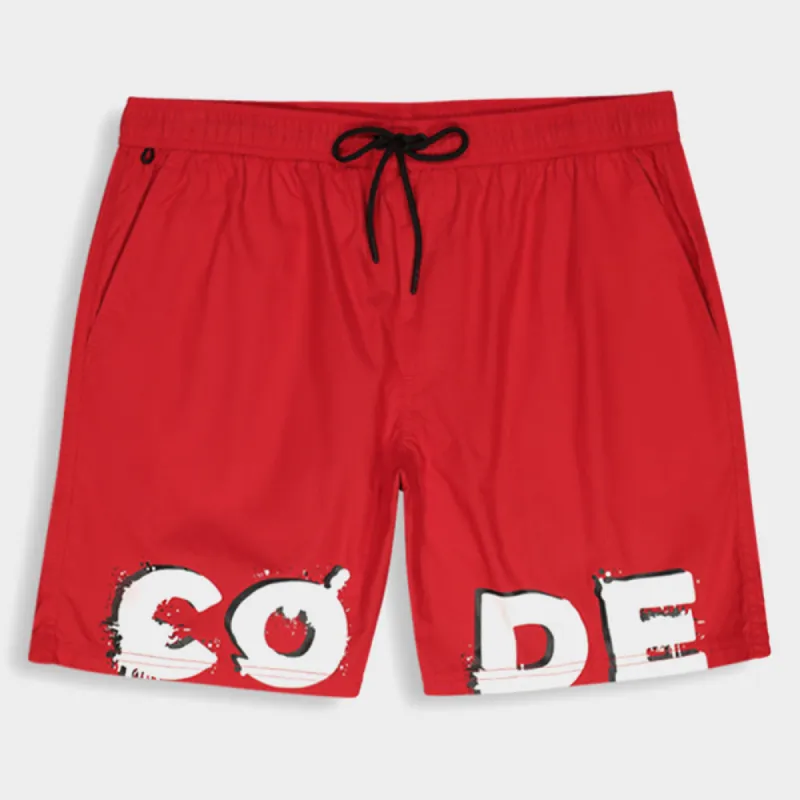 Code Mens Hearts Pool Short Red/Multi _ 180602 _ Red sold by Tekkie Town