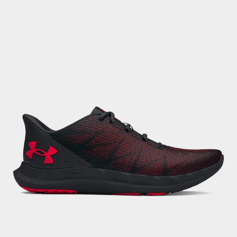 Under Armour Mens Charged Speed Swift Performance Running Black/red _ 180850 _ Black sold by Tekkie Town