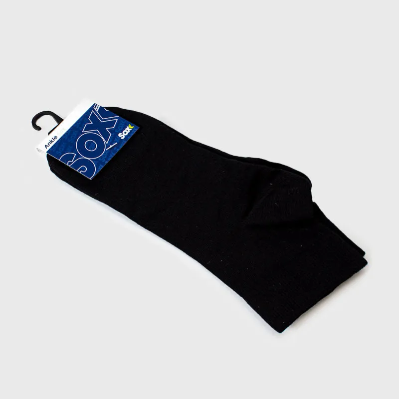 Sox Unisex Foot Protect Quarter Sock 8-11 Black _ 157879 _ Black sold by Tekkie Town