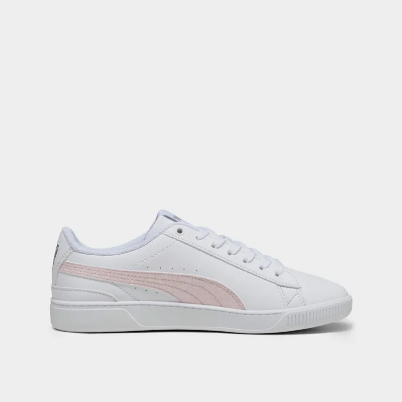 Puma Girls Vikky V3 Glitz Sneaker White/Pink _ 174087 _ White sold by Tekkie Town