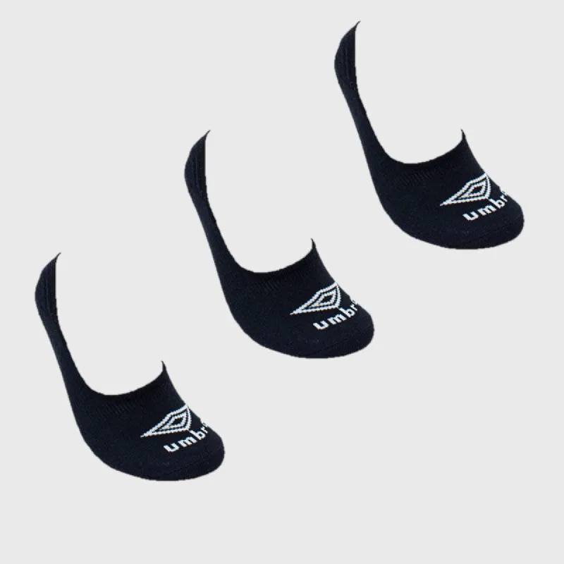 Umbro Unisex 3 Pack Secret Socks Black sold by Tekkie Town
