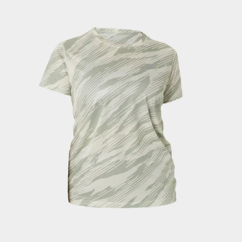Asics Womens Core All Over Print Tee Beige sold by Tekkie Town