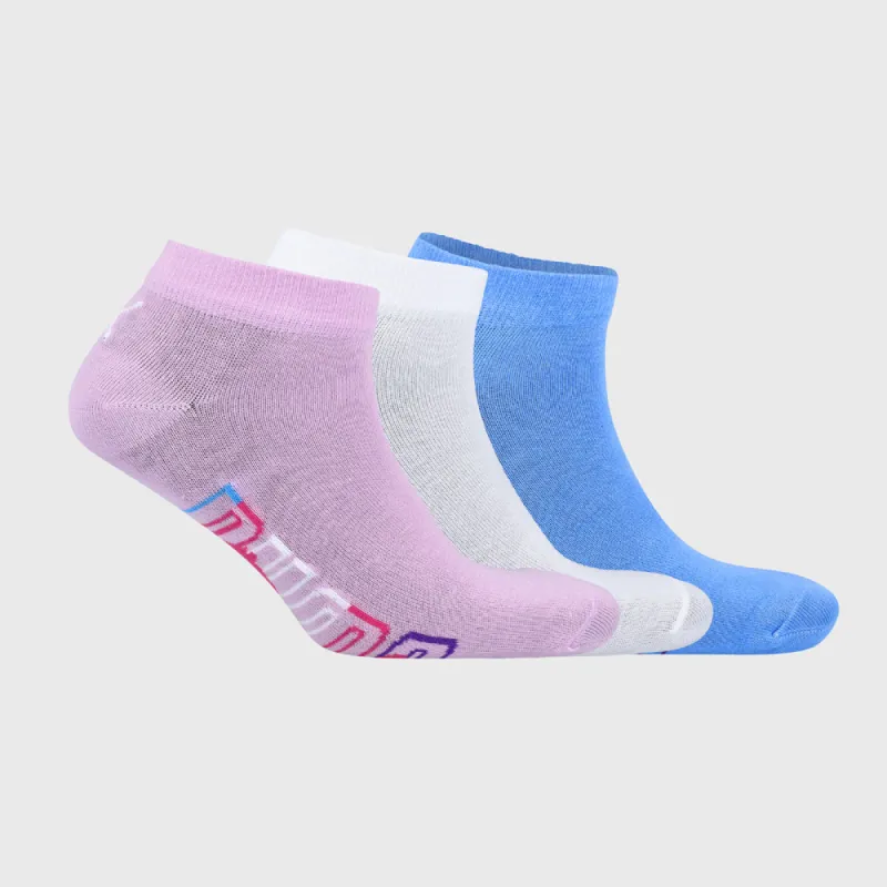 Puma Womens 3 Pack Low Cut Graphic Socks White/Multi _ 181973 _ White sold by Tekkie Town