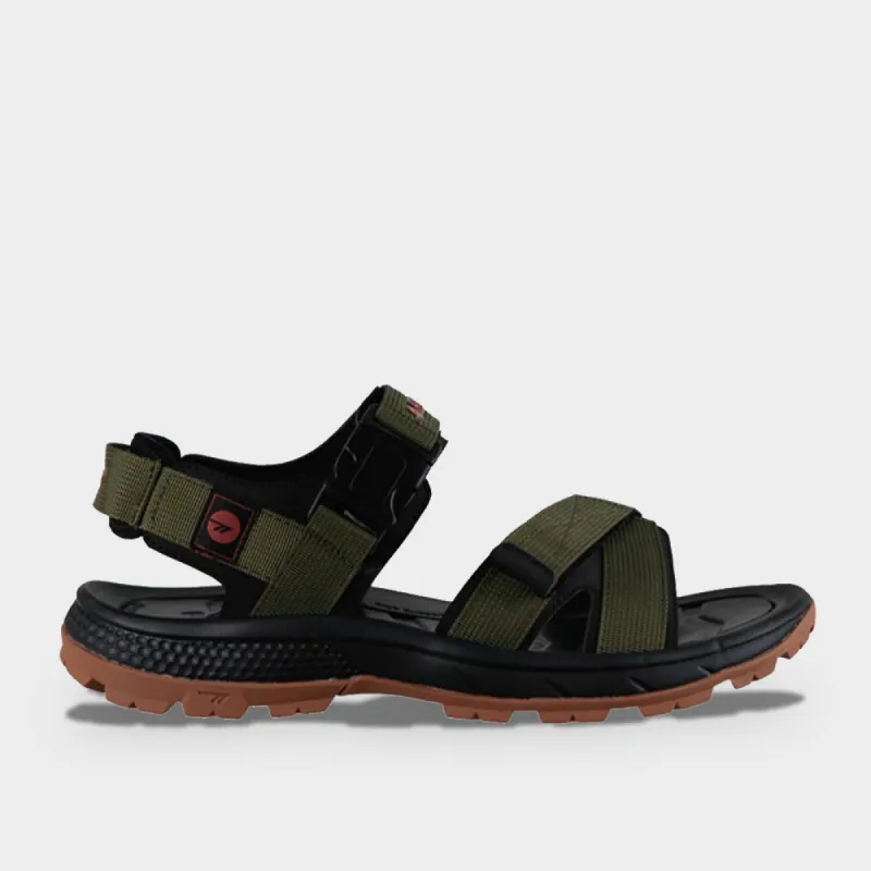 Hi-Tec Mens Prairie Sandal Green/Black _ 174129 _ Green sold by Tekkie Town