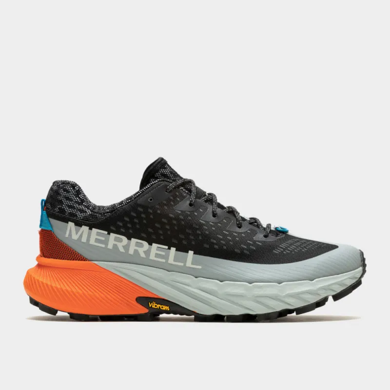 Merrell Mens Agility Peak 5 Trail Running Black/orange _ 181896 _ Black sold by Tekkie Town