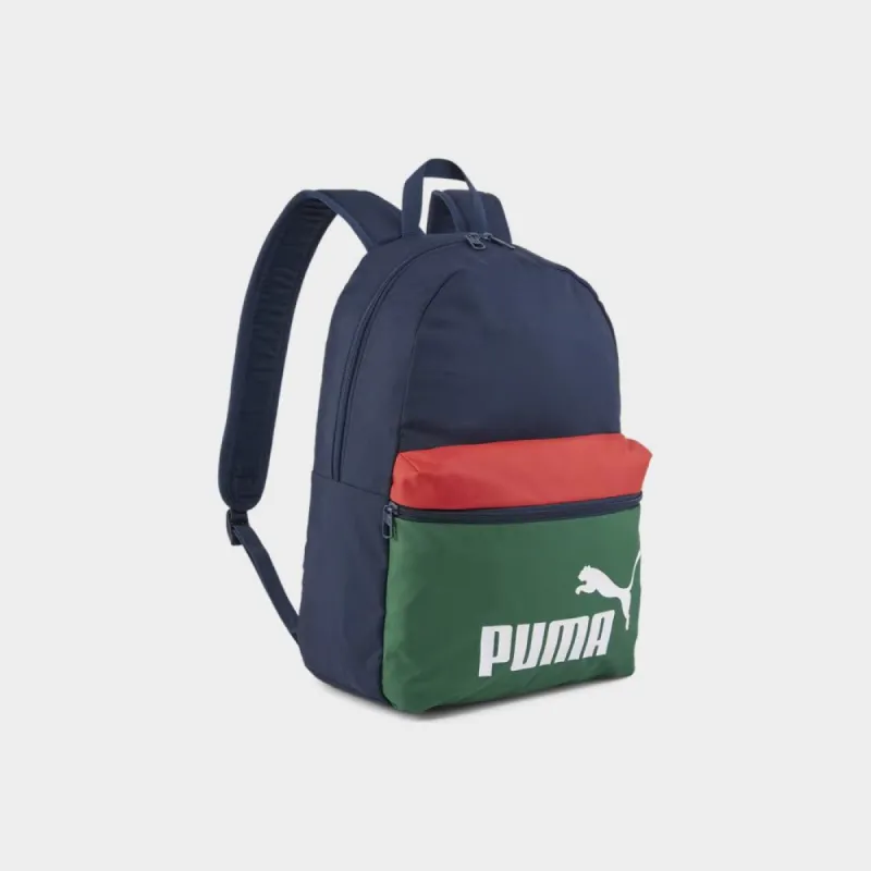 Puma Unisex Phase Backpack Colourblock Navy/Multi _ 181362 _ Navy sold by Tekkie Town