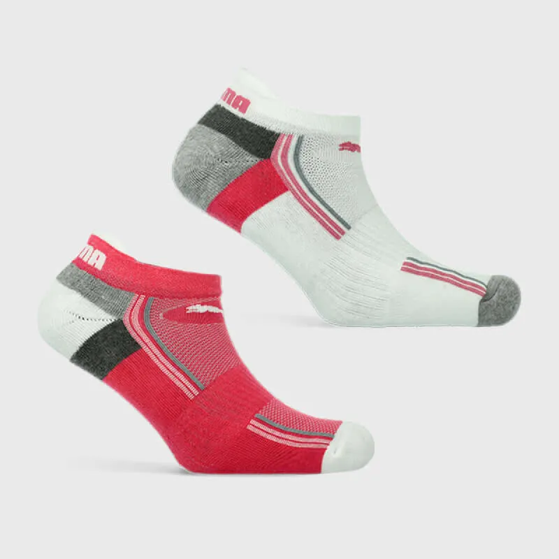 Puma Womens 2 Pack Secret Socks White/Multi _ 169308 _ Multi sold by Tekkie Town