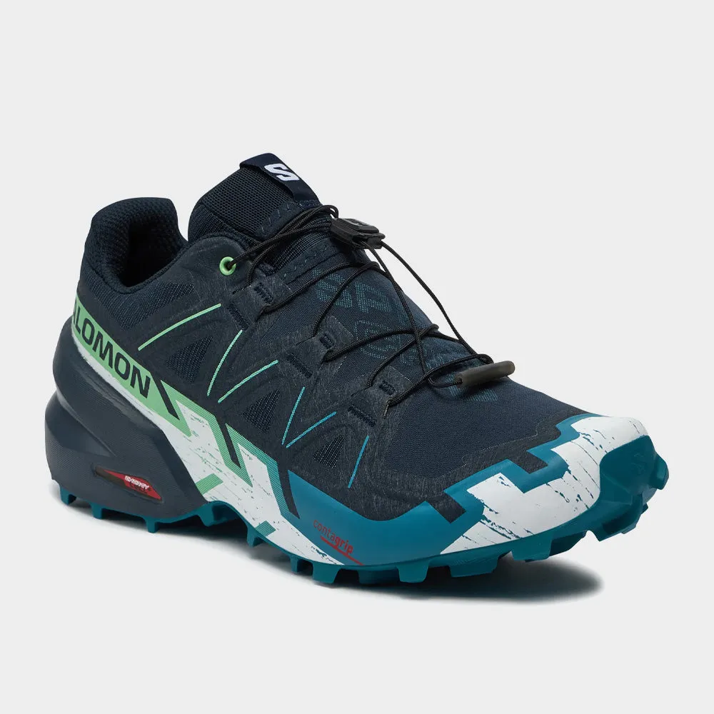 Salomon Mens Speedcross 6 Trail Running Blue/grey _ 181708 _ Blue sold by Tekkie Town product image thumbnail 4