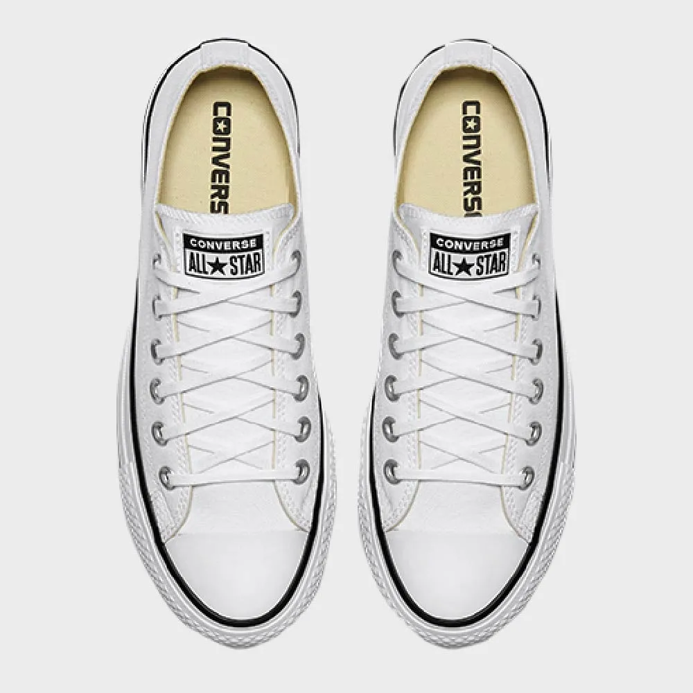 Converse Womens All Star Platform Low Top Sneakers White sold by Tekkie Town product image thumbnail 4