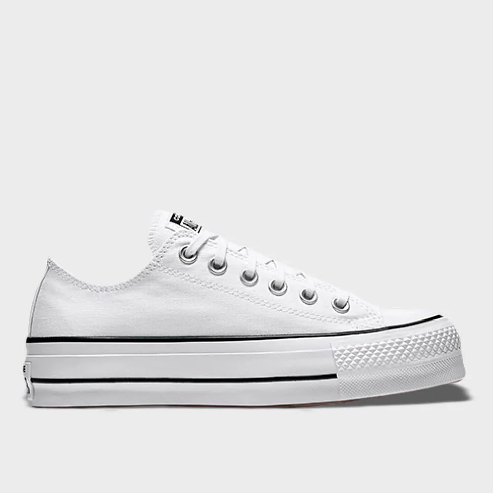 Converse Womens All Star Platform Low Top Sneakers White sold by Tekkie Town
