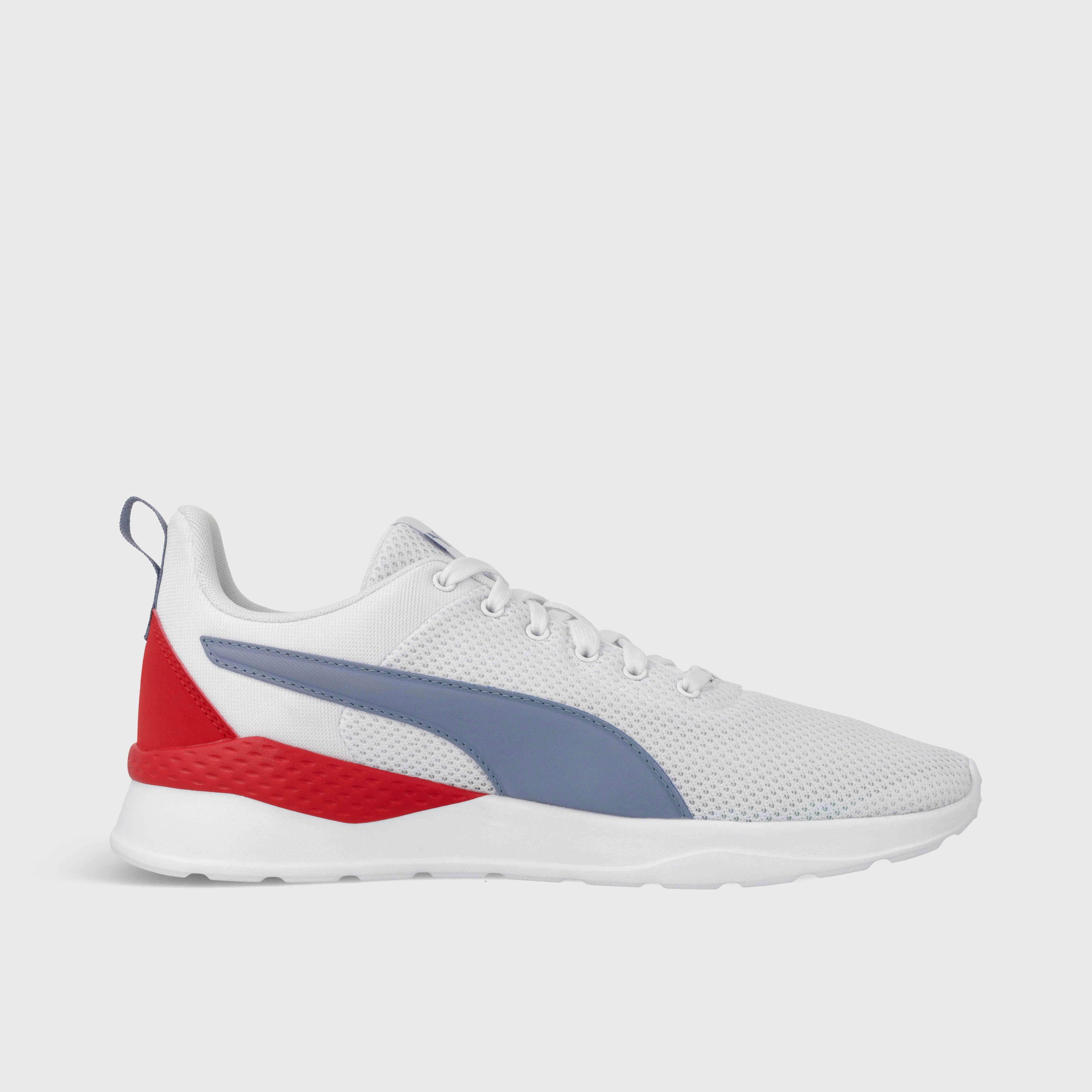 Puma Mens Anzarun Lite Sneaker White/grey/red _ 181793 _ White sold by Tekkie Town
