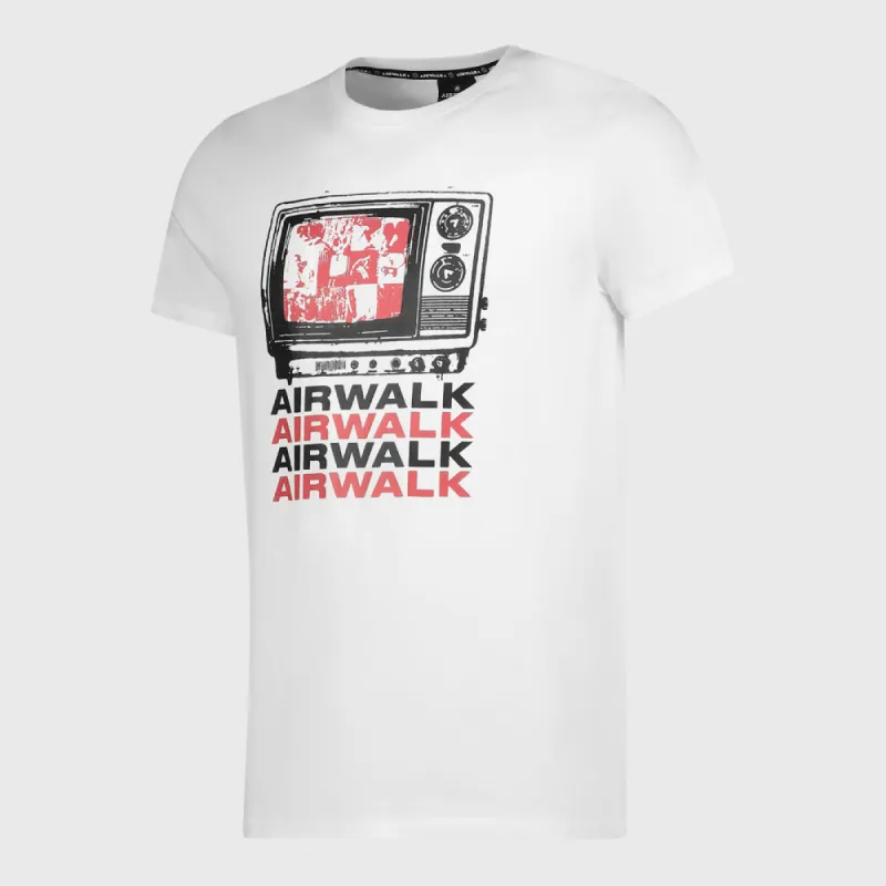 Airwalk Mens Tony Tee White/Multi _ 181141 _ White sold by Tekkie Town