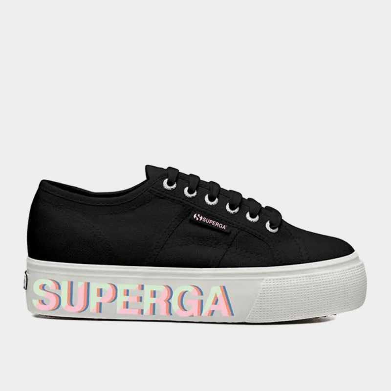 2790 Platform 3d Lettering _ 180133 _ Black made by Superga