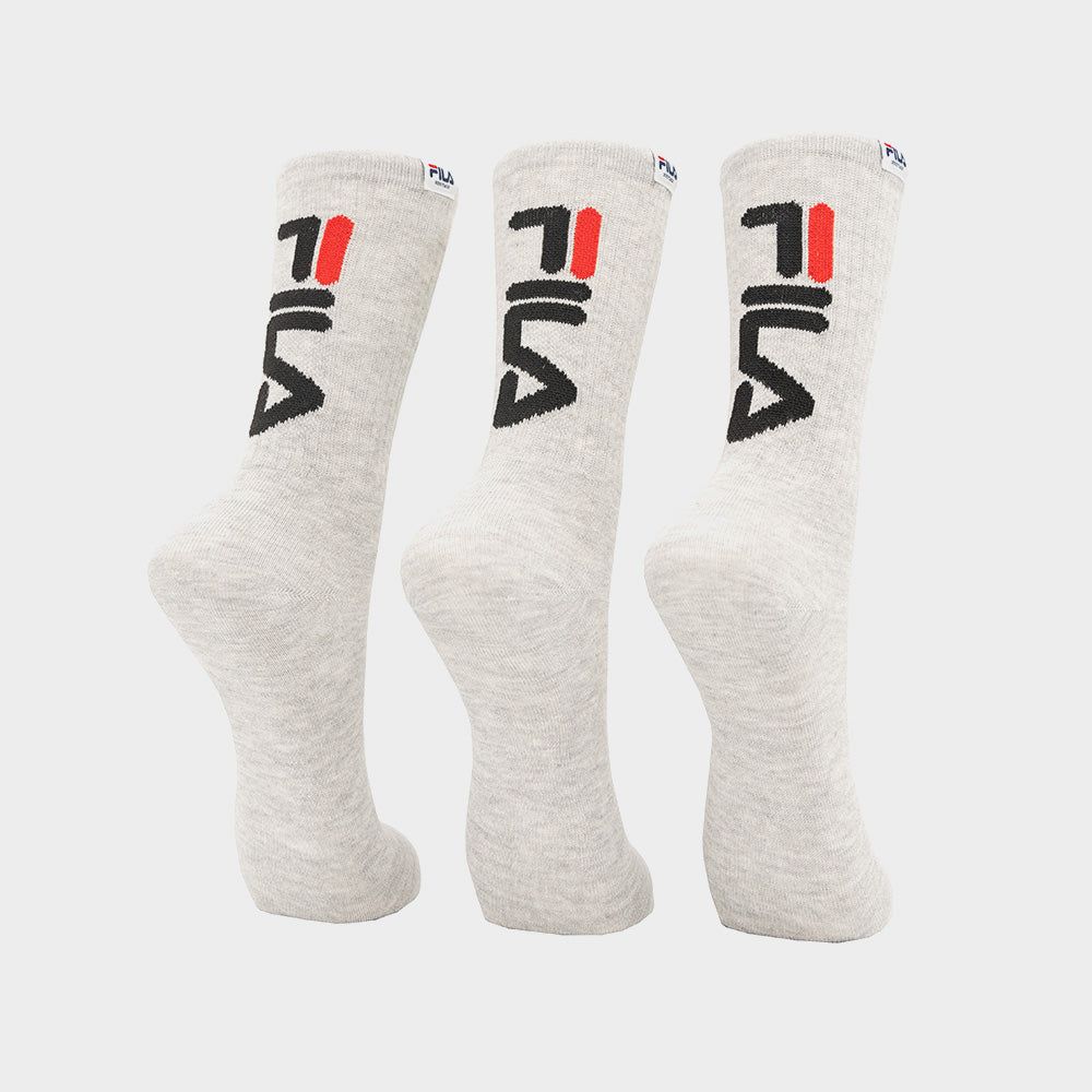 Fila Unisex 3pk Kaden Tube Sock Grey _ 181131 _ Grey sold by Tekkie Town product image thumbnail 2