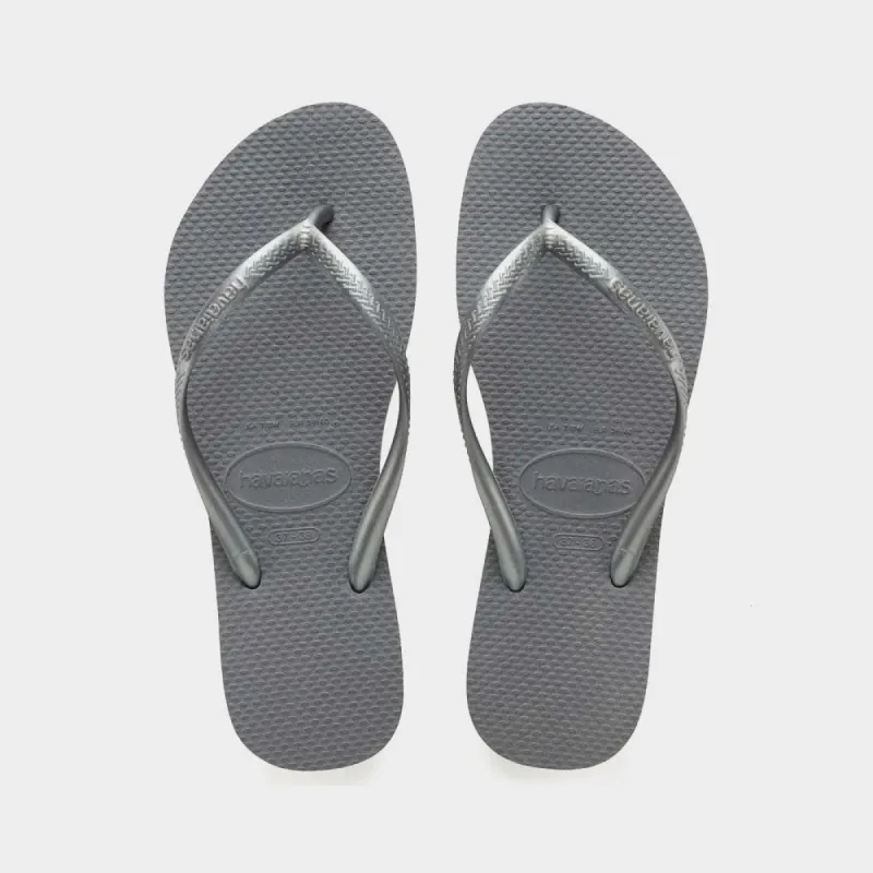 Havaianas Womens Slim Steel Thongs Grey _ 180106 _ Grey sold by Tekkie Town