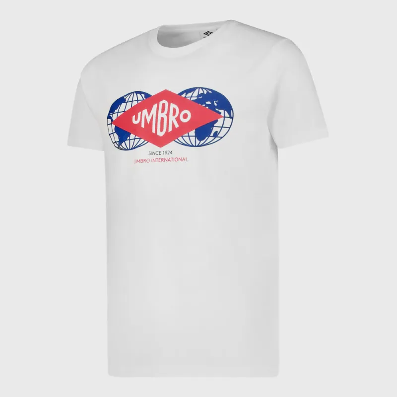 Umbro Mens International Tee White/Multi _ 181156 _ White sold by Tekkie Town