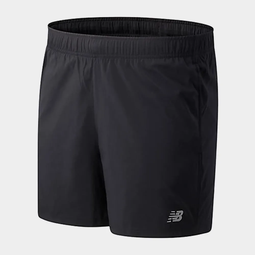 New Balance Mens Core 5inch Short Black _ 181998 _ Black sold by Tekkie Town