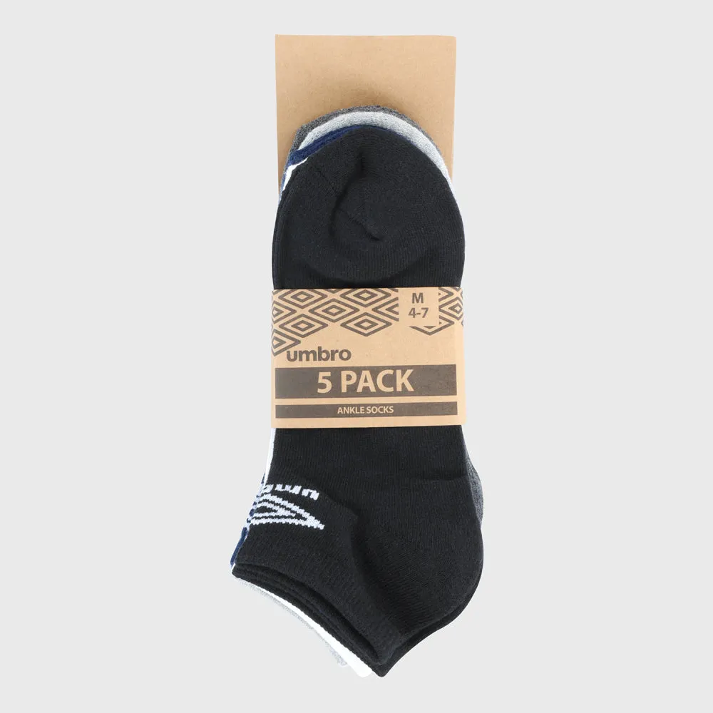 Umbro Unisex 5 Pack Core Hidden Socks Multi sold by Tekkie Town product image thumbnail 3