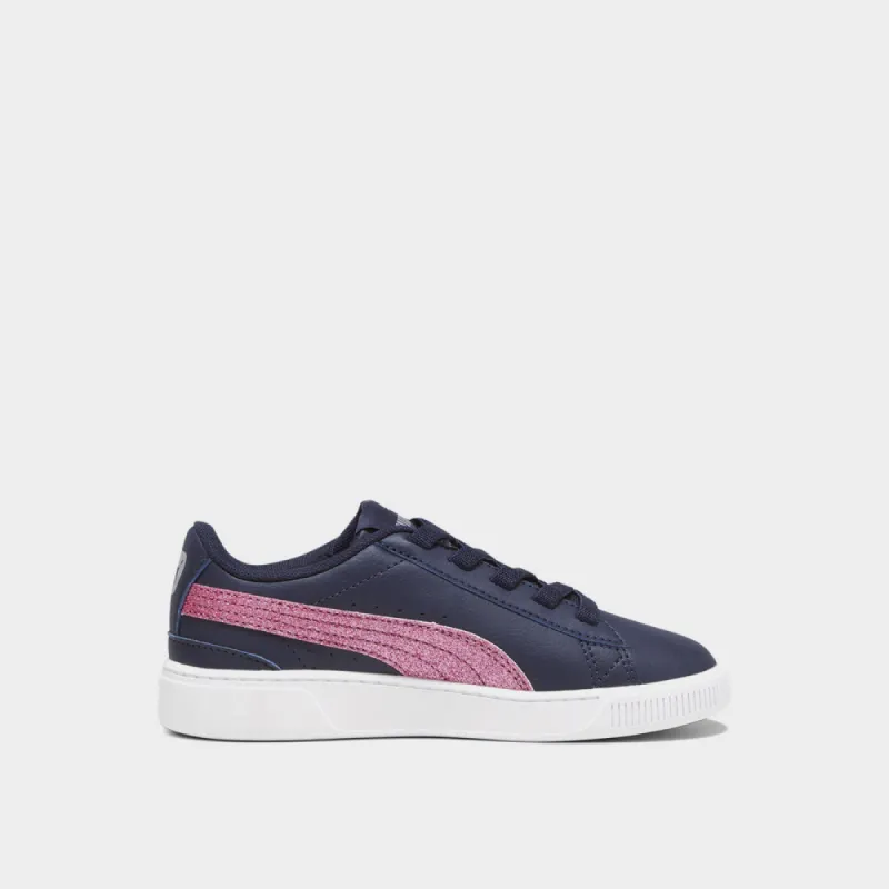 Puma Girls Vikky V3 Glitz Fs Ac Ps Sneaker Blue/Pink _ 174086 _ Blue sold by Tekkie Town