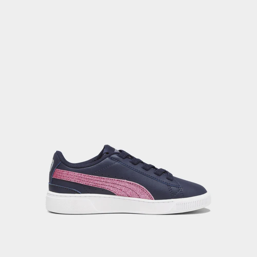 Puma Girls Vikky V3 Glitz Fs Ac Ps Sneaker Blue/Pink _ 174086 _ Blue sold by Tekkie Town