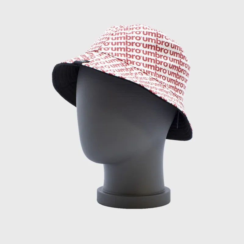 Umbro Mens Diamond Reversible Bucket Hat Black/Red _ 169218