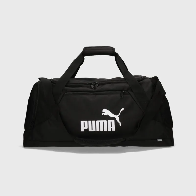Fundamentals No.1 Logo Sports Bag M _ 174124 _ Black sold by Tekkie Town