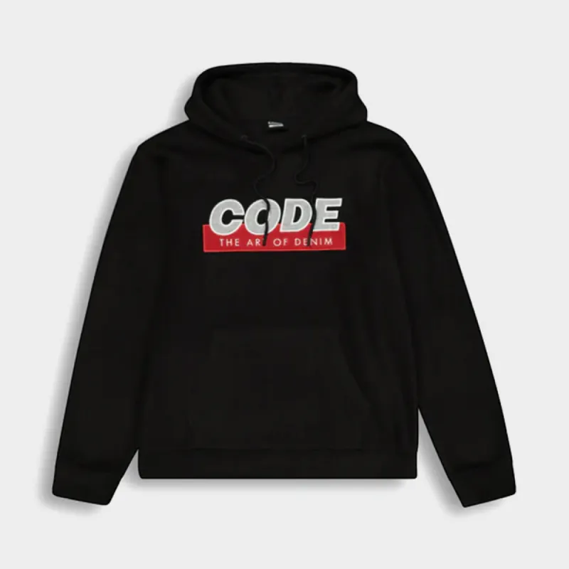 Code Mens Graphic Polar Fleece Hoody Black/Multi _ 181290 _ Black sold by Tekkie Town